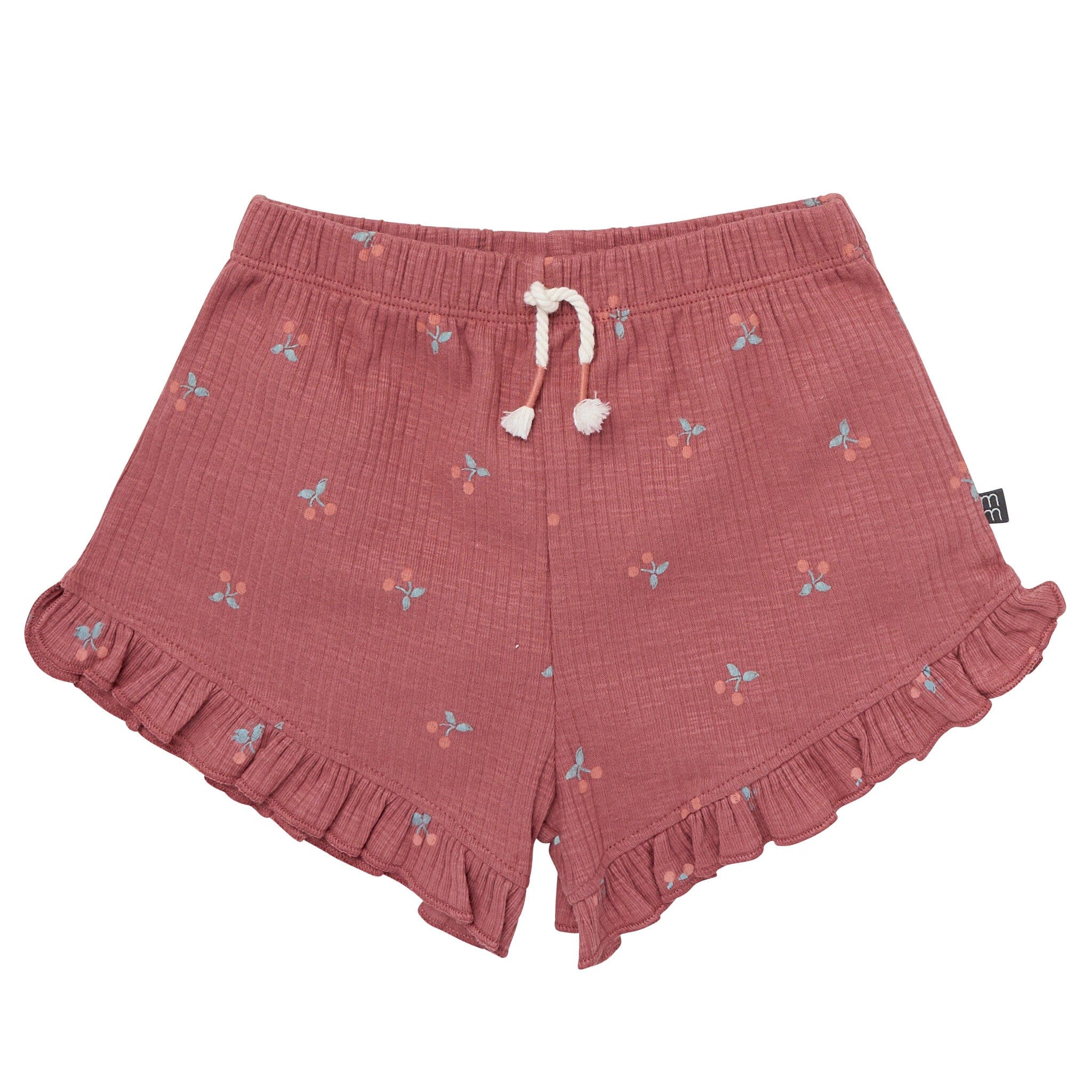 4-Piece Infant & Toddler Girls Rose Cherries Flutter Sleeve Tops and Shorts Set - Image 7