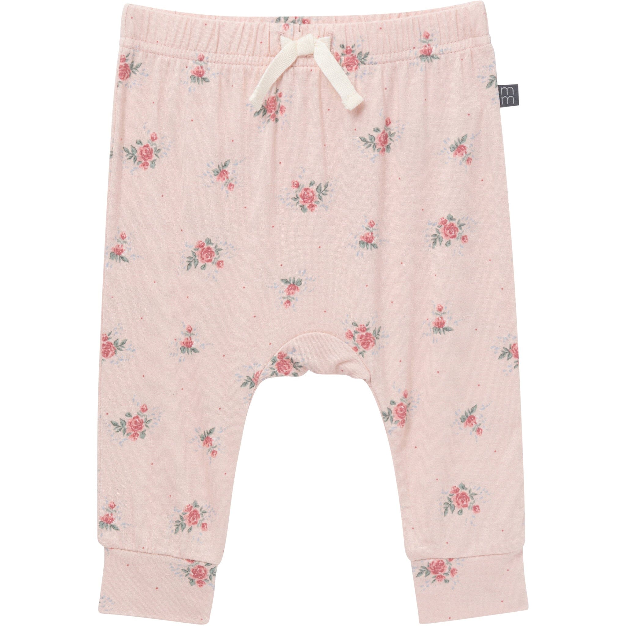 4-Piece Baby Girls Pink Roses Bodysuits and Pants Viscose Set - Image 6