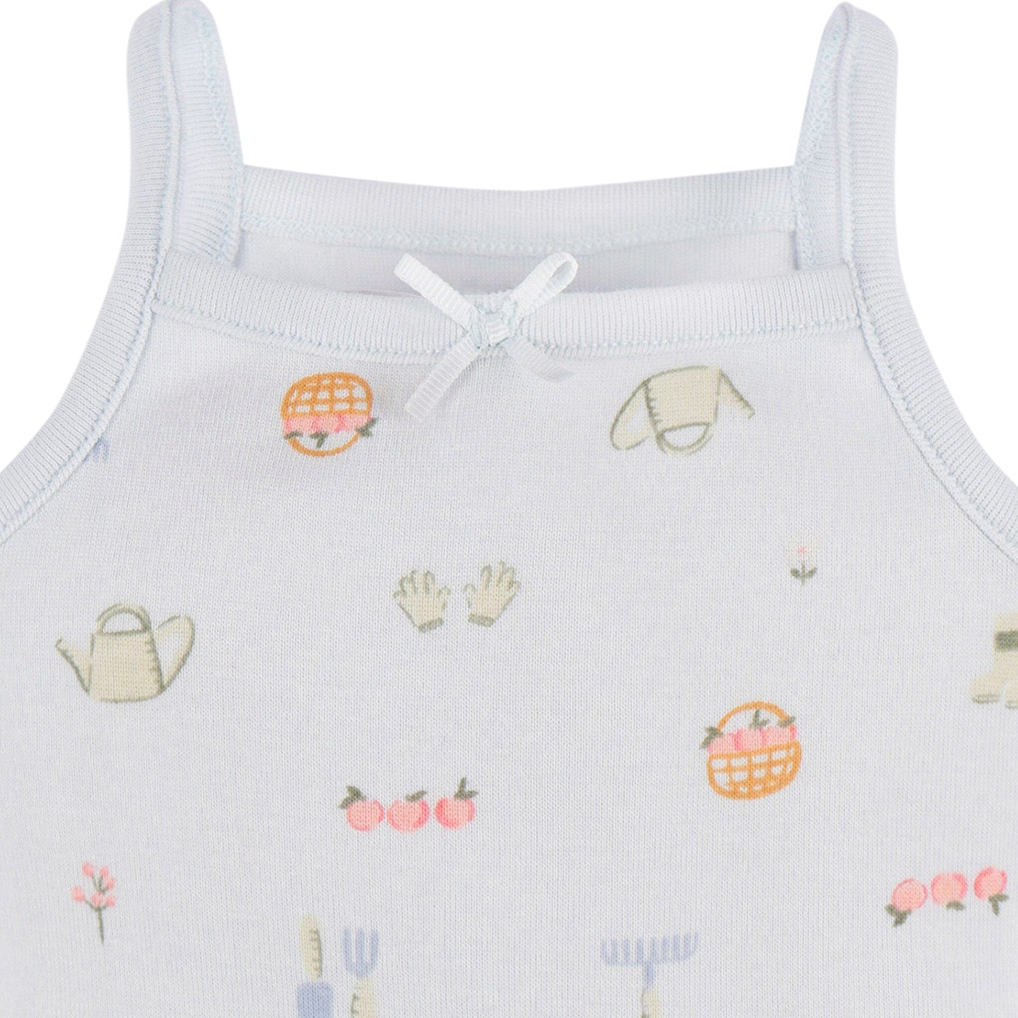 4-Pack Baby Girls White Floral Sleeveless Onesies® Bodysuits - Image 8