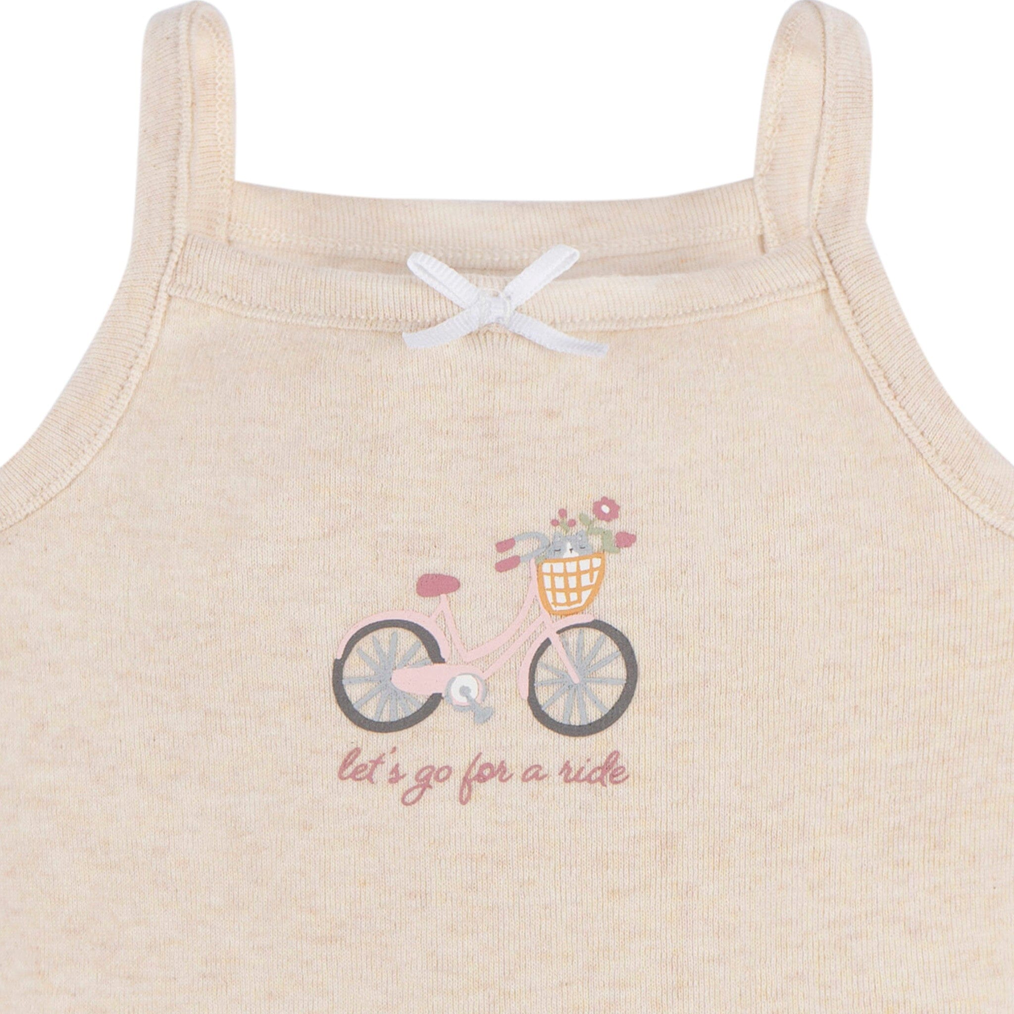4-Pack Baby Girls Green Floral Sleeveless Onesies® Bodysuits - Image 7