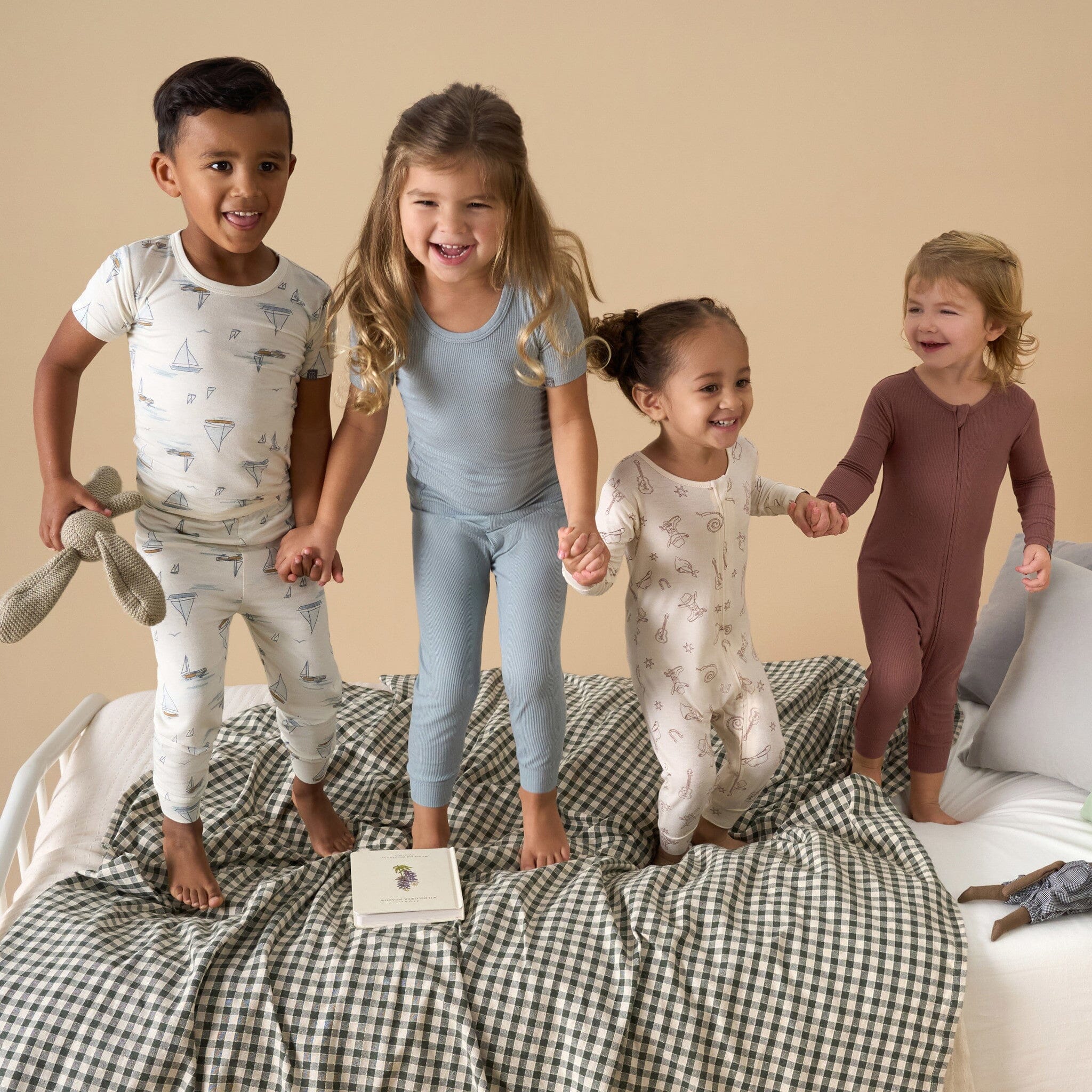 4-Piece Infant & Toddler Boys Ivory Sailing Viscose Snug Fitting Pajamas - Image 2