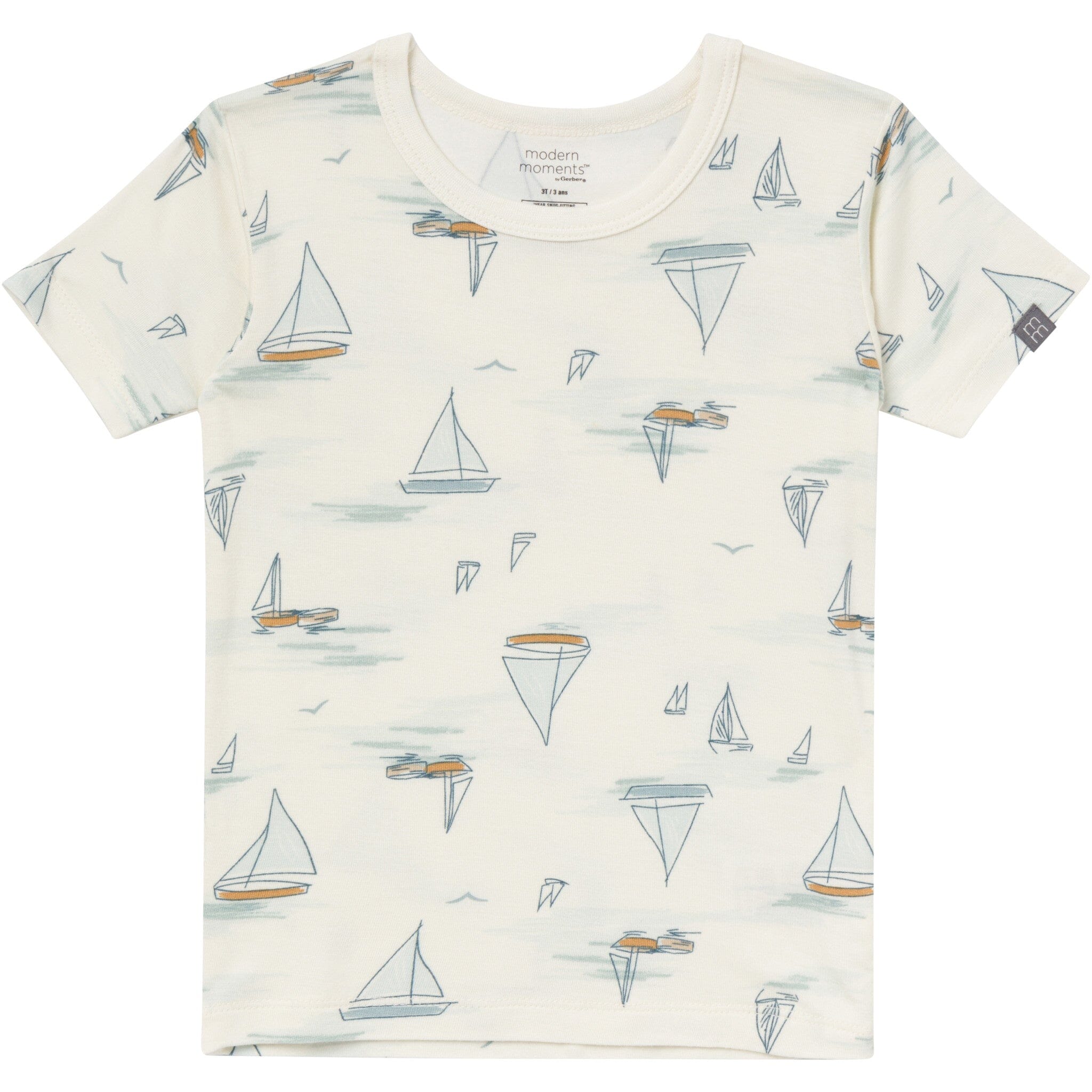 4-Piece Infant & Toddler Boys Ivory Sailing Viscose Snug Fitting Pajamas - Image 5