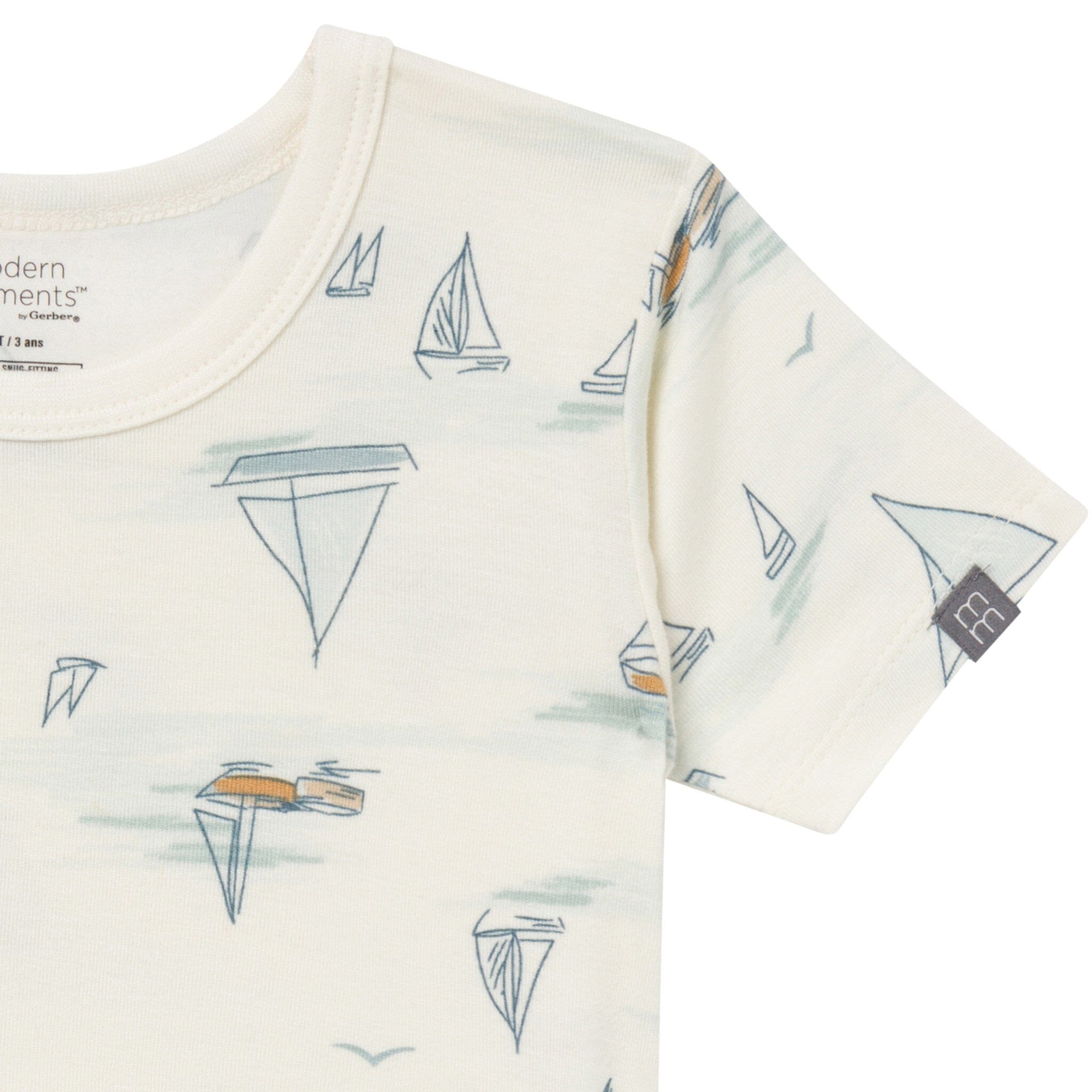 4-Piece Infant & Toddler Boys Ivory Sailing Viscose Snug Fitting Pajamas - Image 7