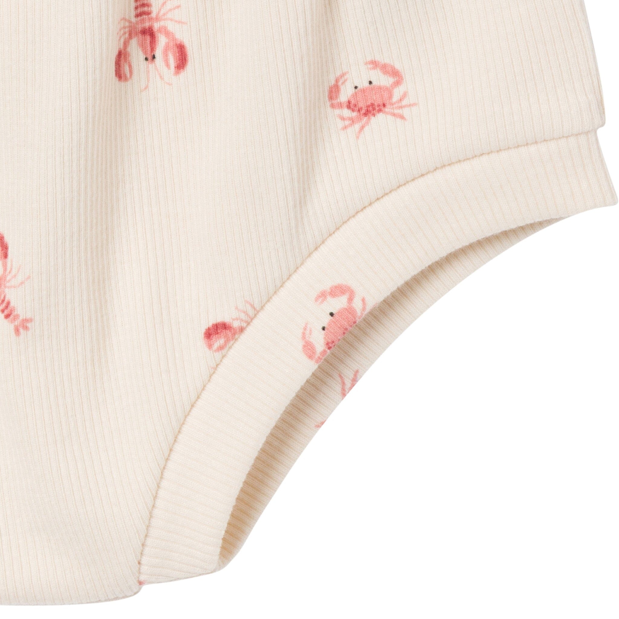 4-Piece Baby Neutral Beige Lobster Short Sleeve Bodysuits and Shorts Set - Image 11