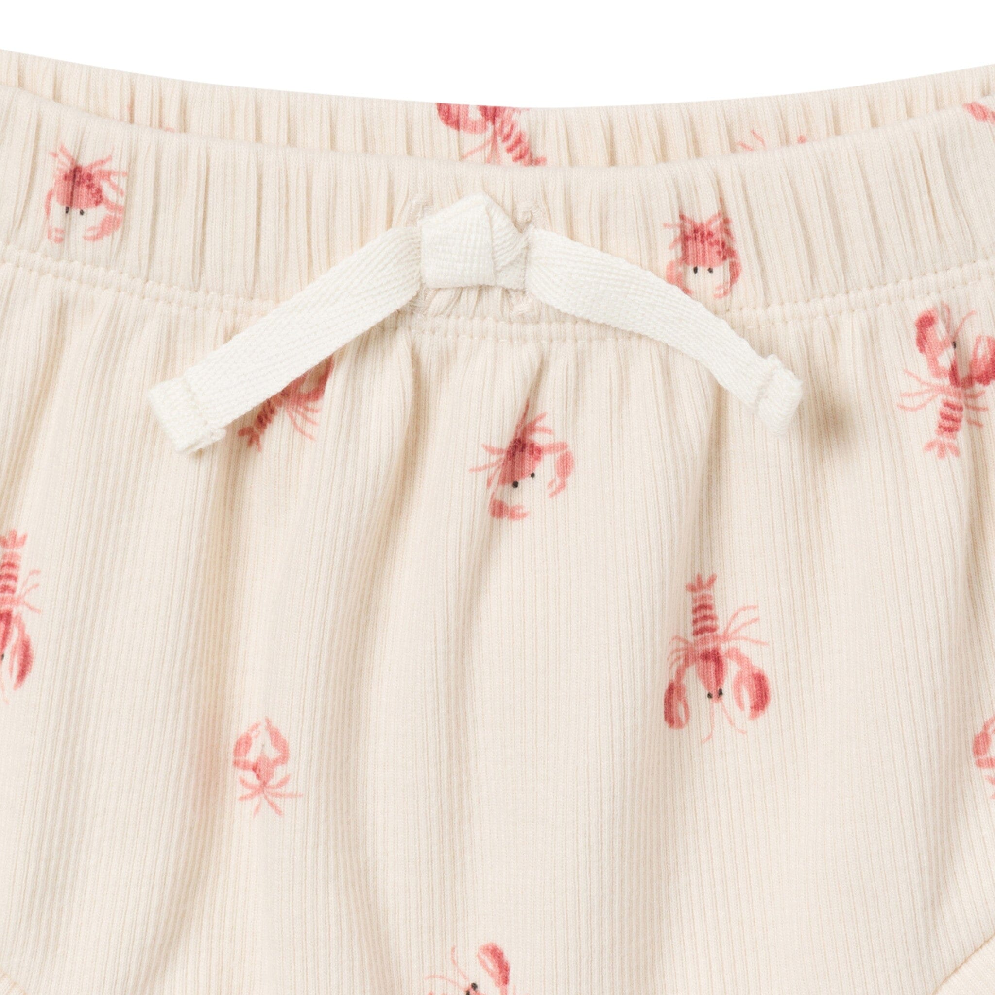 4-Piece Baby Neutral Beige Lobster Short Sleeve Bodysuits and Shorts Set - Image 10