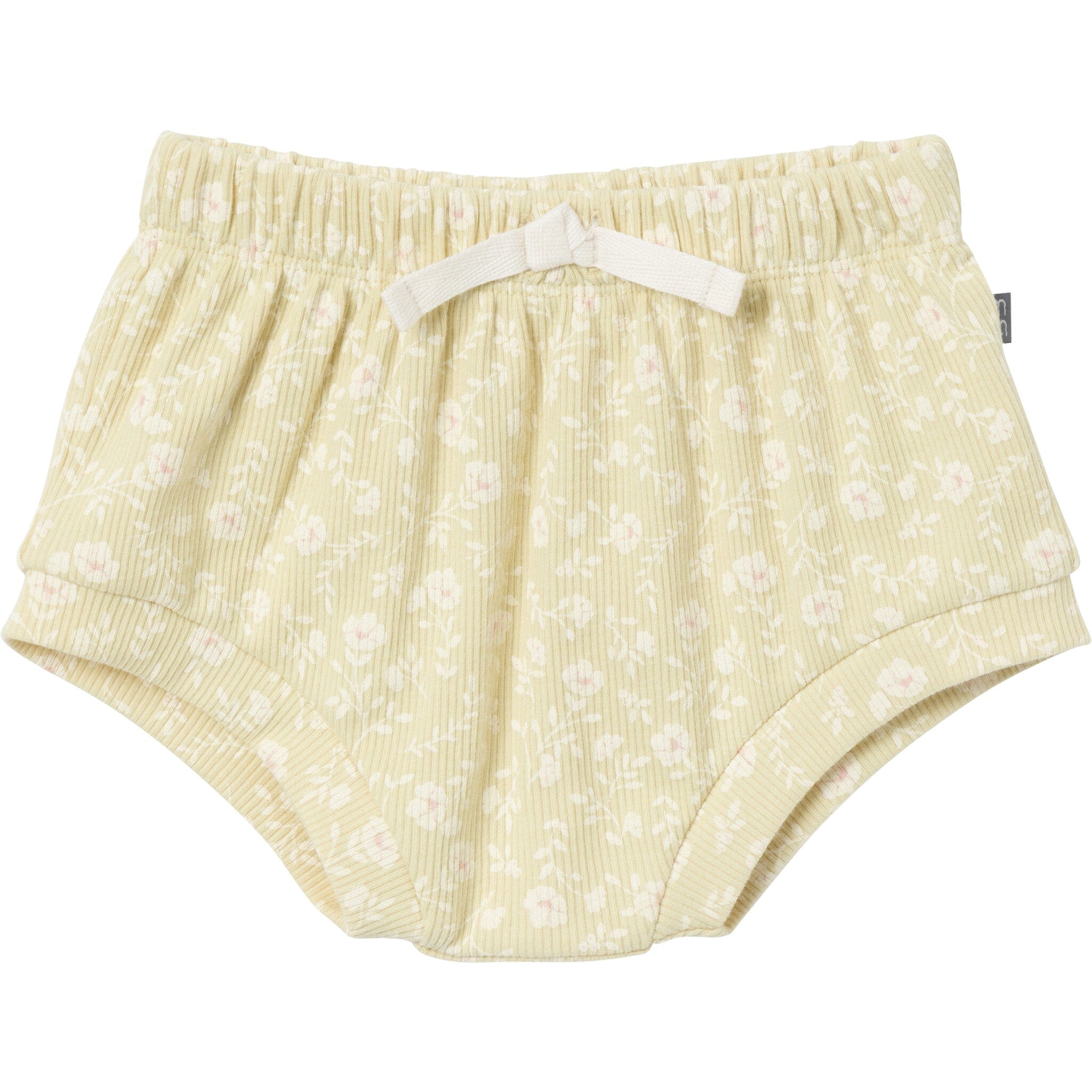 4-Piece Baby Girls Dusty Yellow Floral Short Sleeve Bodysuits and Shorts Set - Image 7