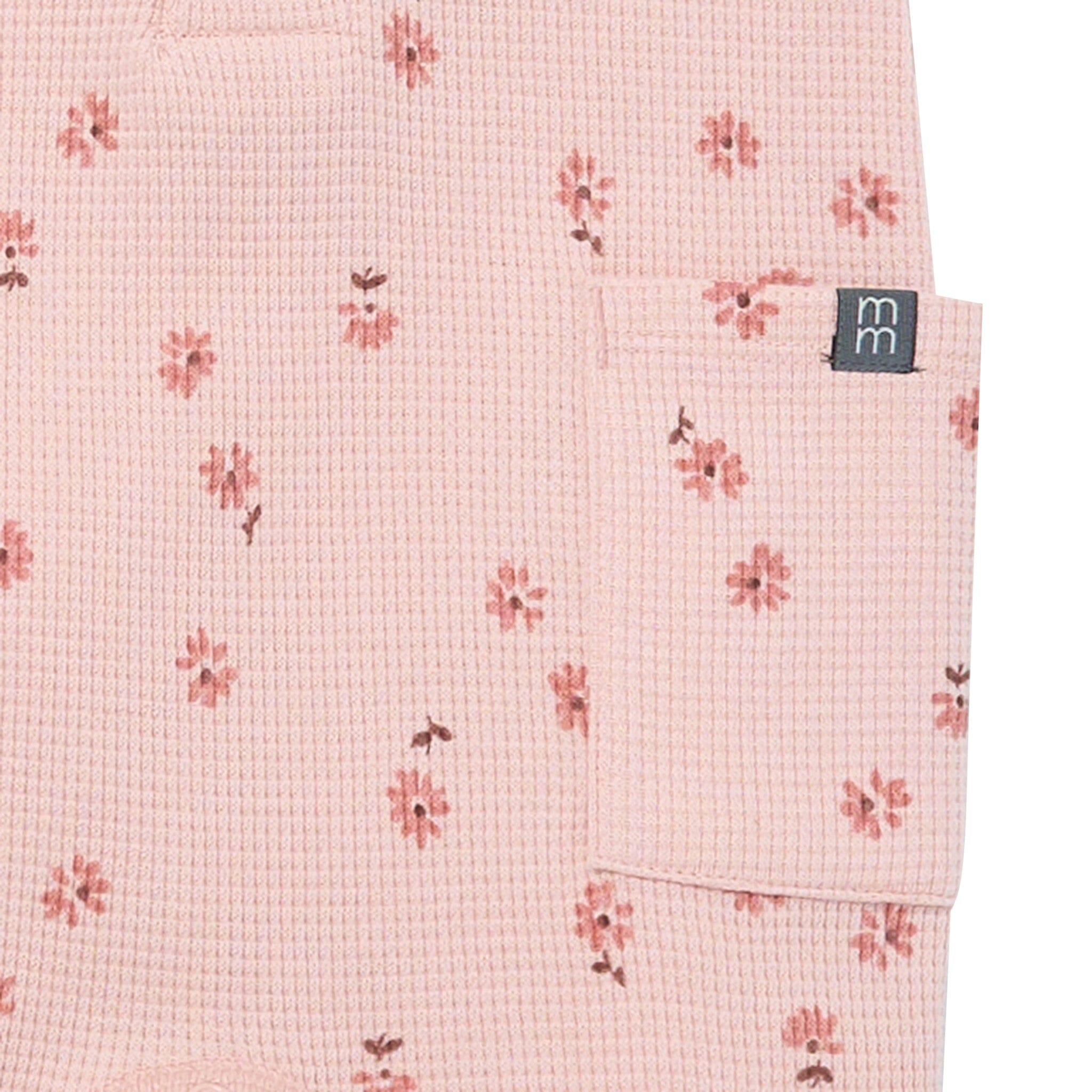 Baby Girls Tossed Daisy Short Sleeve Long Leg Romper - Image 3
