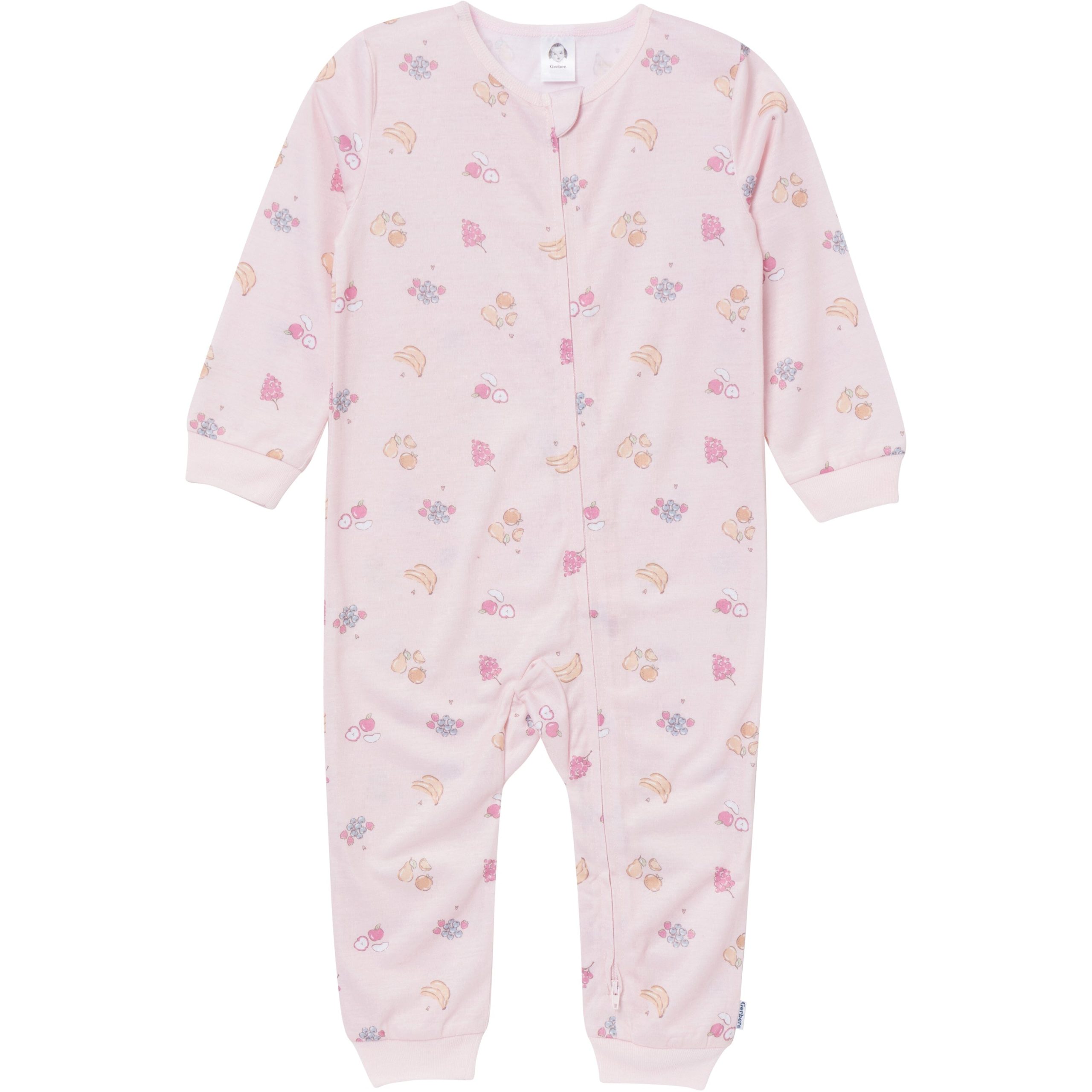 3-Pack Infant & Toddler Girls Fruits Footless Pajamas - Image 4