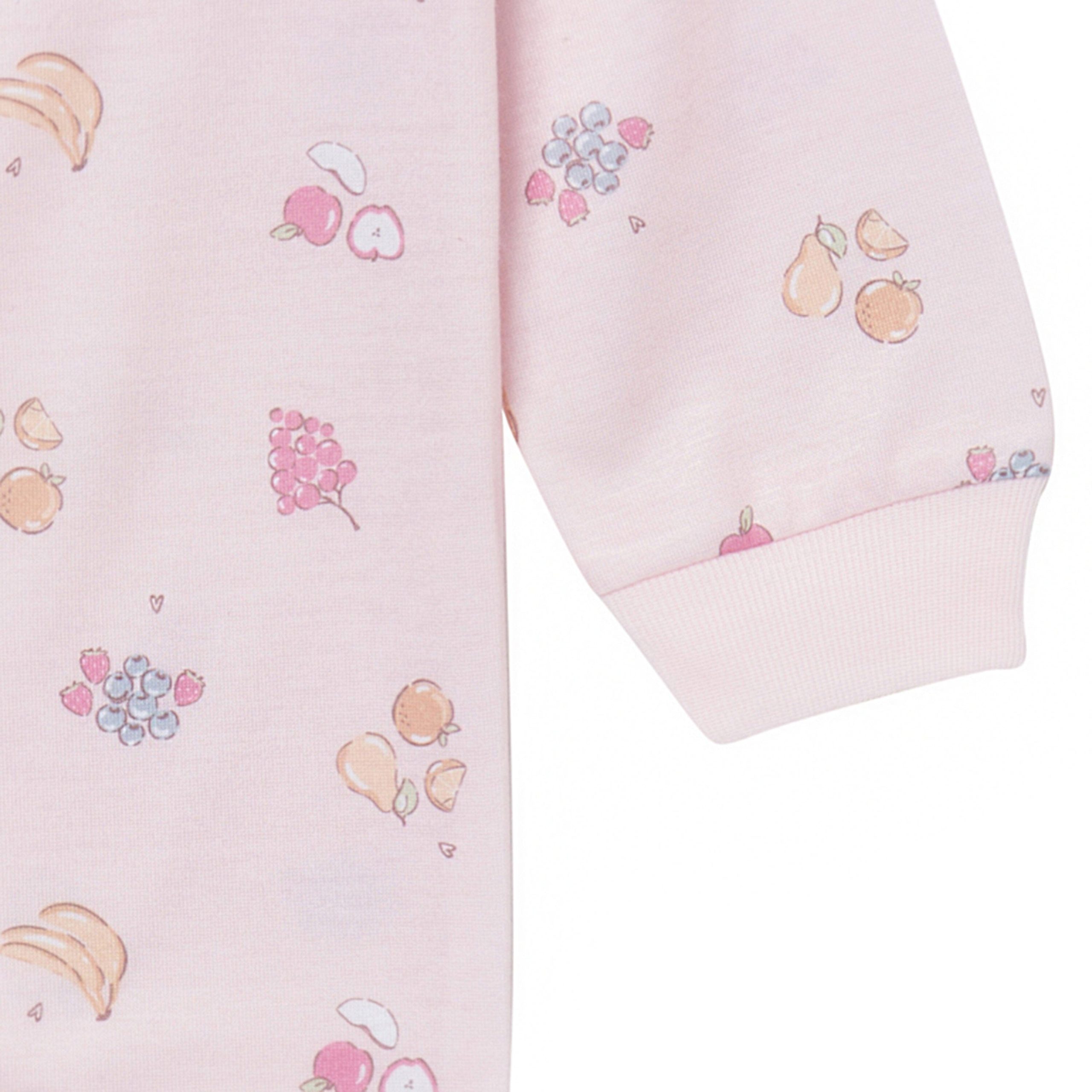 3-Pack Infant & Toddler Girls Fruits Footless Pajamas - Image 5
