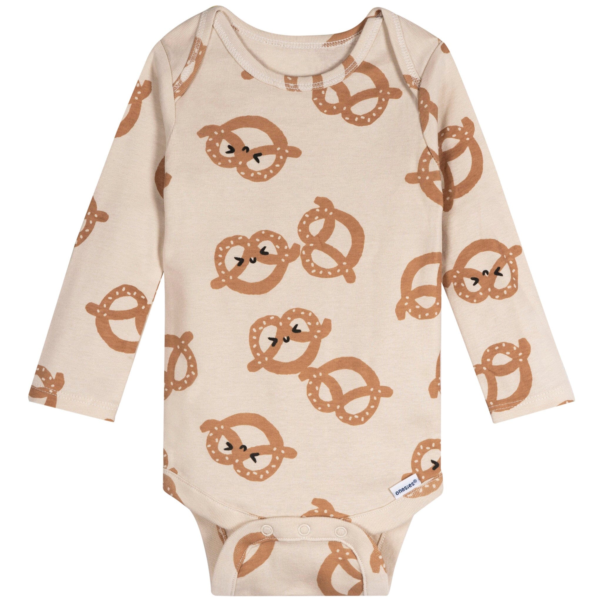 6-Pack Baby Neutral Pretzels Long Sleeve Onesies® Bodysuits - Image 6