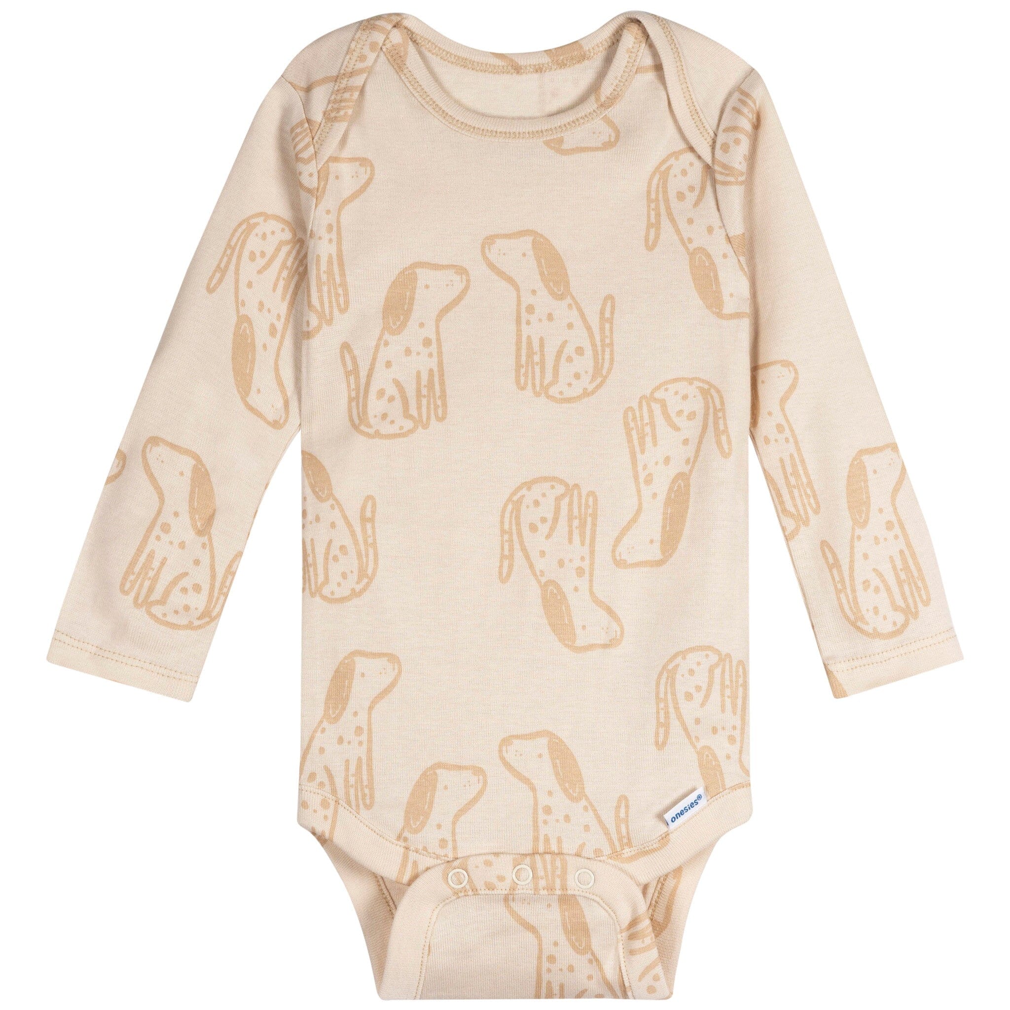 6-Pack Baby Girls Puppies Long Sleeve Onesies® Bodysuits - Image 5