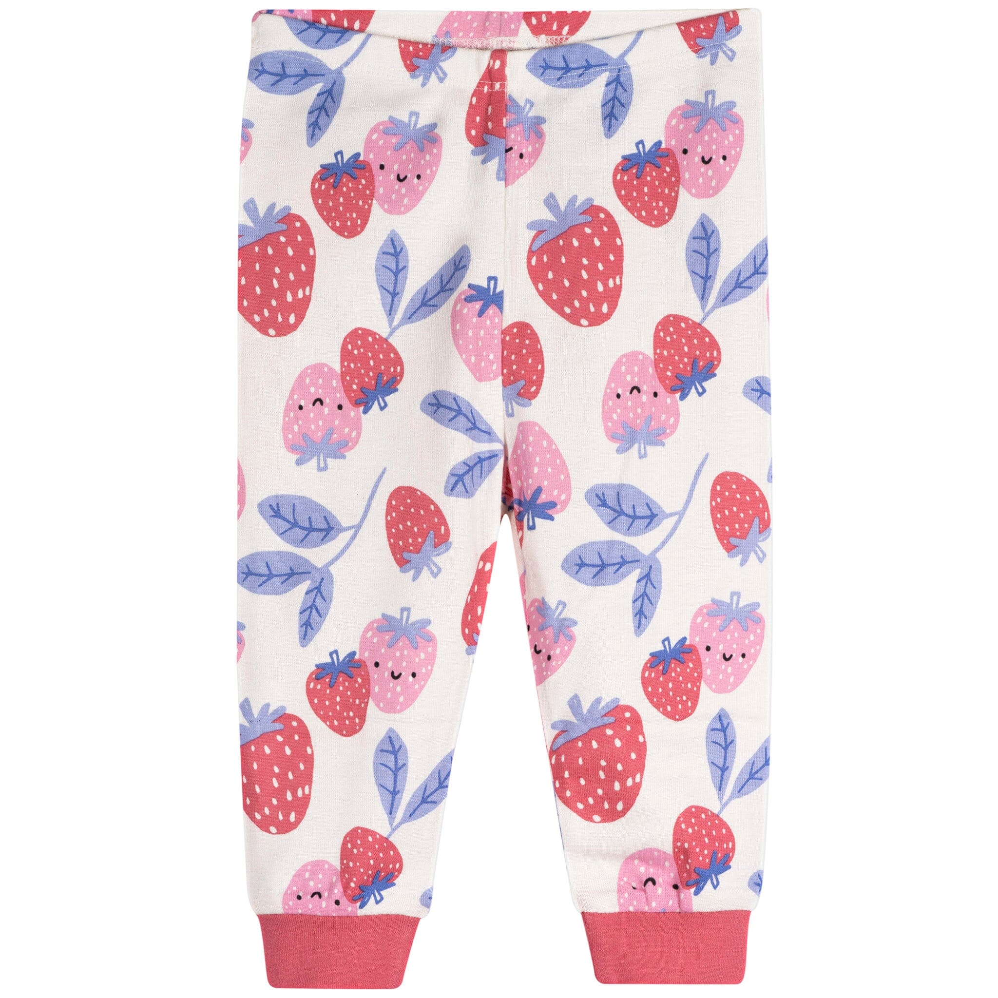 4-Piece Baby Girls Berries Pajamas Sets - Image 3