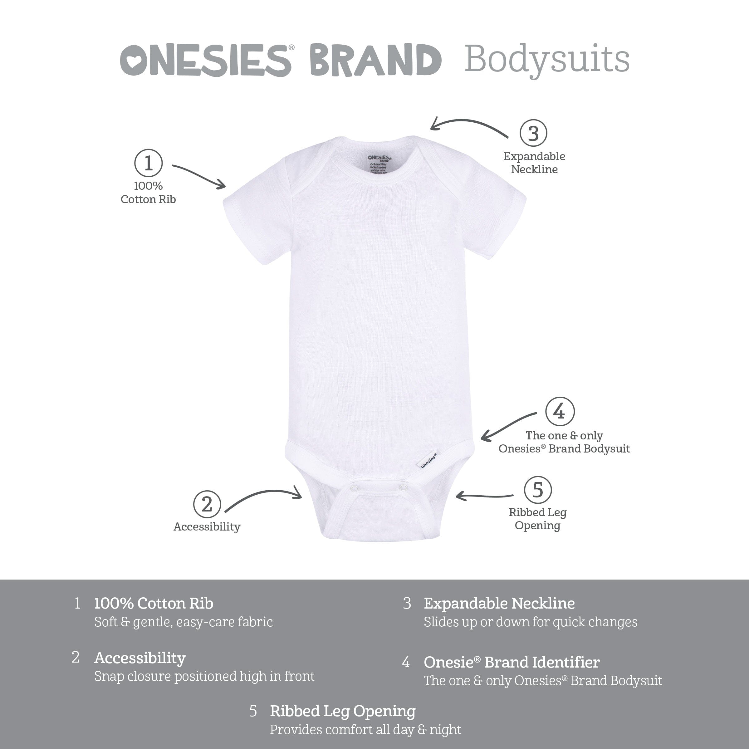 8-Pack Baby Girls Super Happy Short Sleeve Onesies® Bodysuits - Image 10