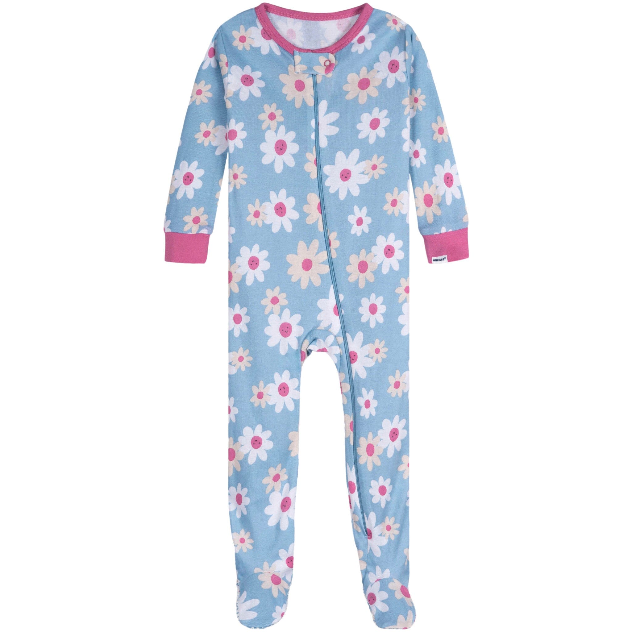 4-Pack Baby Girls Pears Snug Fit Footed Pajamas - Image 4