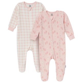 2-Pack Baby Girls Pink Pears Sleep 'N Play