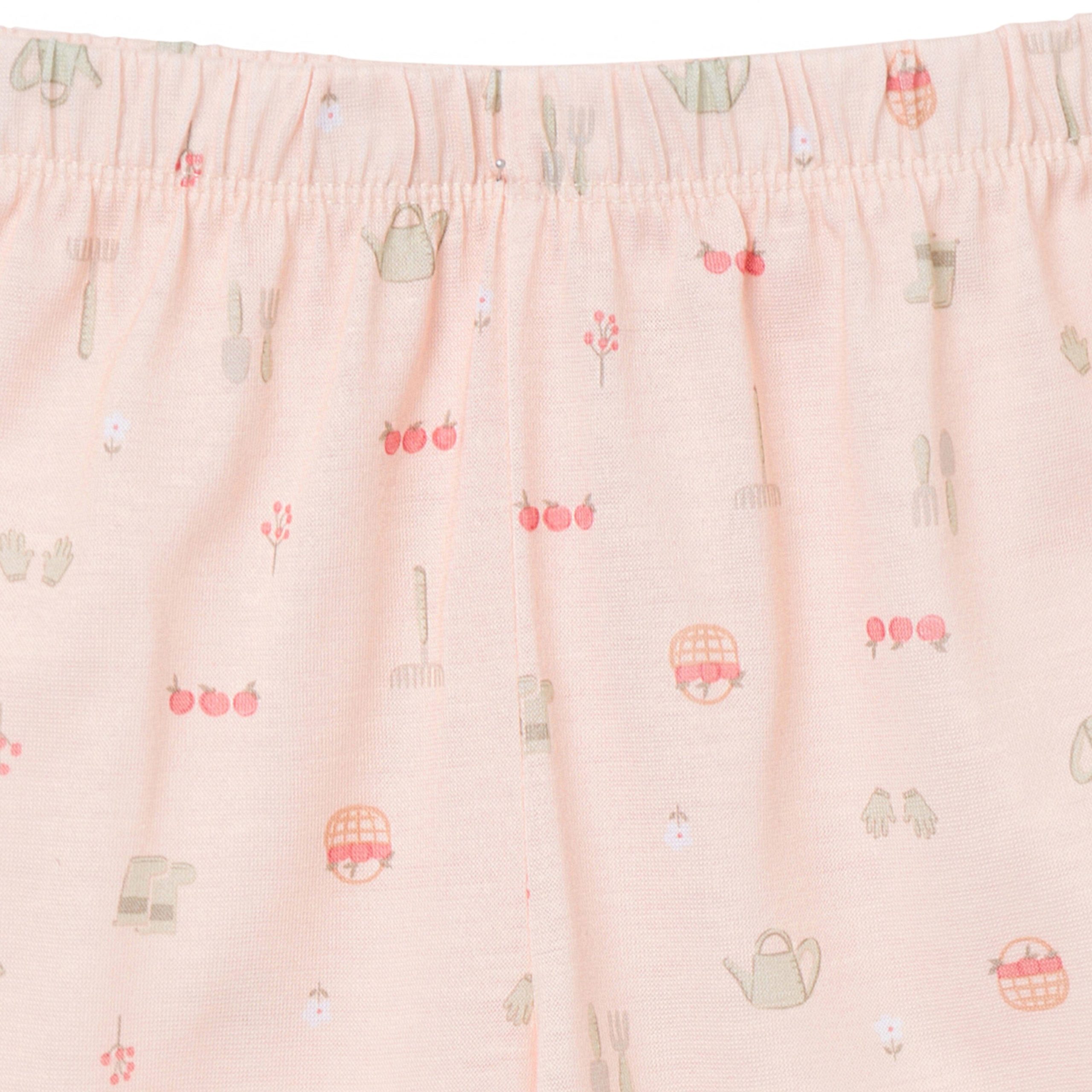 3-Piece Toddler Girls Gardening T-Shirt, Shorts & Pants Pajama Set - Image 10
