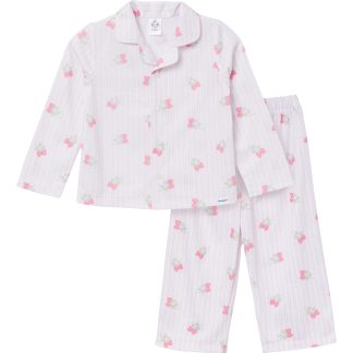2-Piece Infant & Toddler Girls Berries Button Up Pajama Set