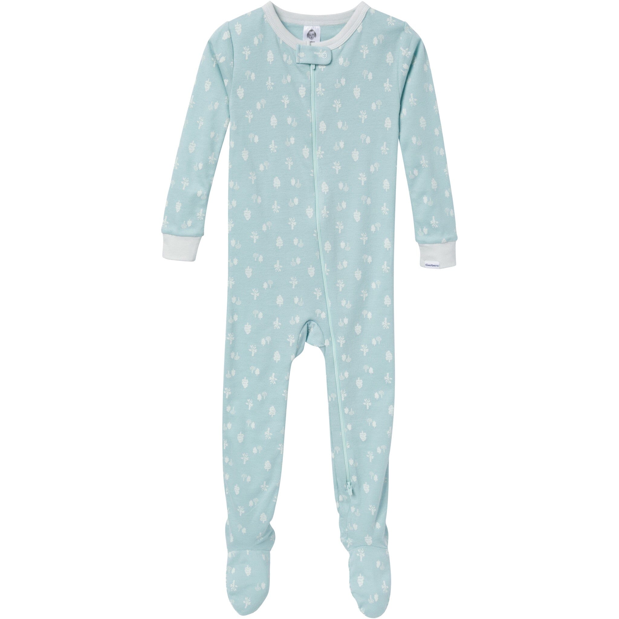 4-Pack Baby & Toddler Neutral Farm Snug Fit Footed Pajamas - Image 3