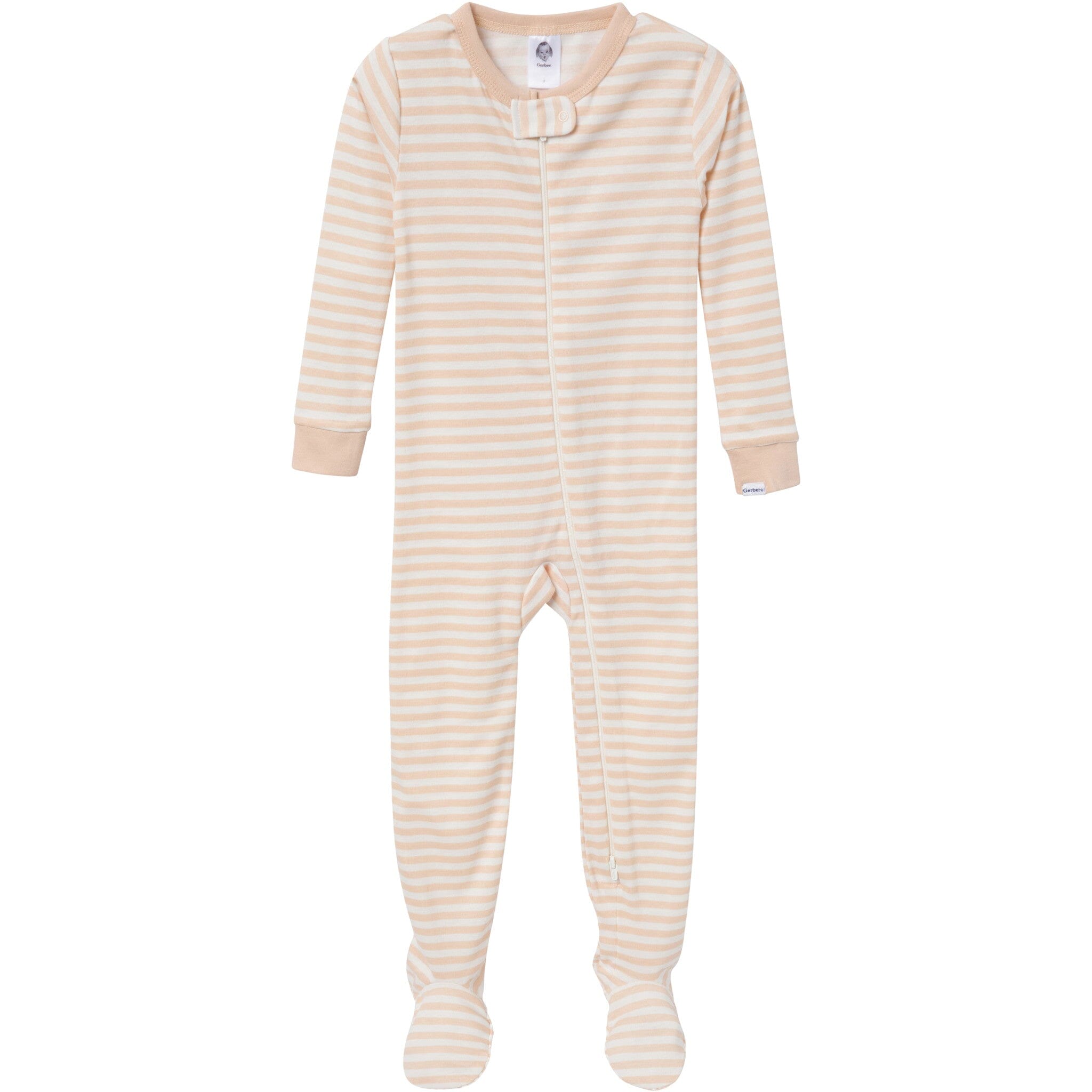 4-Pack Baby & Toddler Neutral Farm Snug Fit Footed Pajamas - Image 4