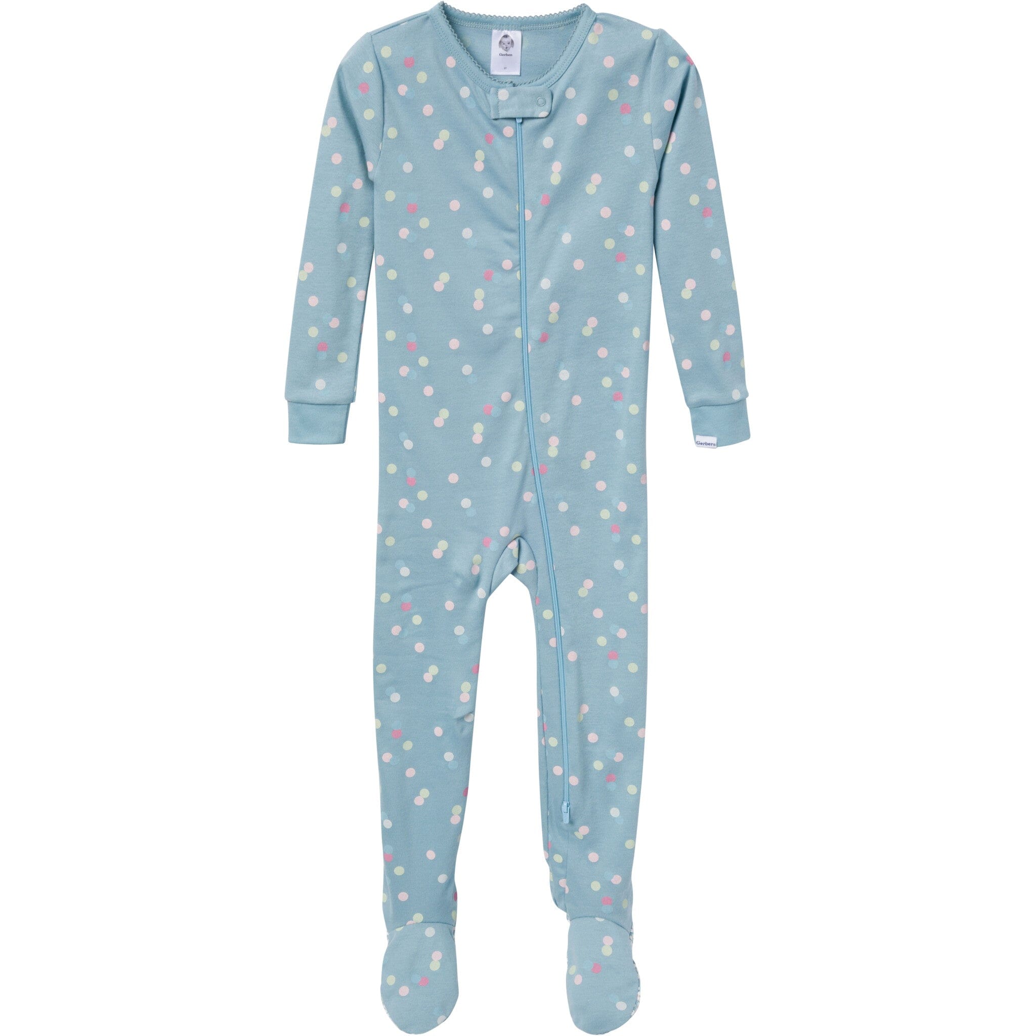 4-Pack Baby & Toddler Girls Dogs Snug Fit Footed Pajamas - Image 7
