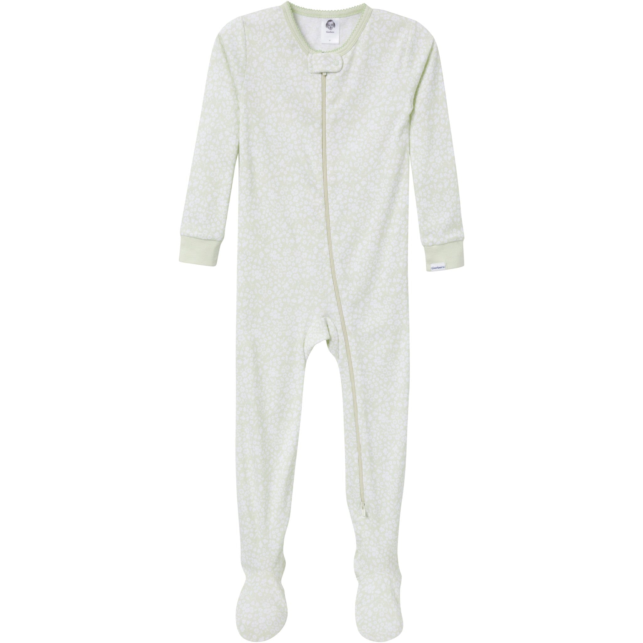 4-Pack Baby & Toddler Girls Butterflies Snug Fit Footed Pajamas - Image 7