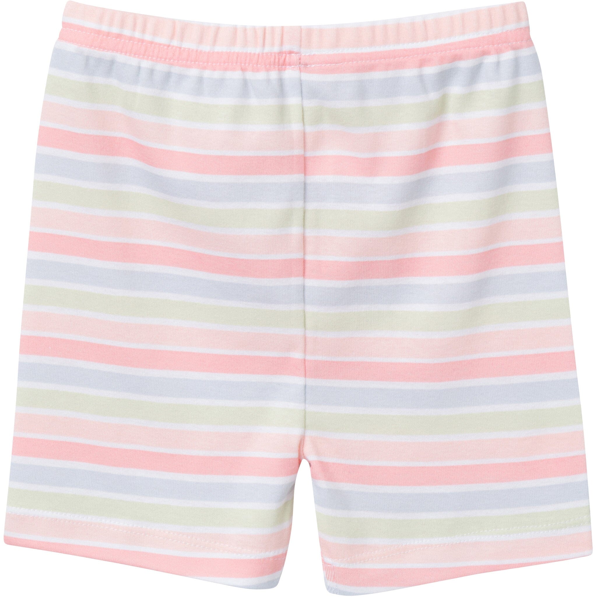 4-Piece Infant & Toddler Girls Butterfly Stripe Top and Shorts Pajama Set - Image 4