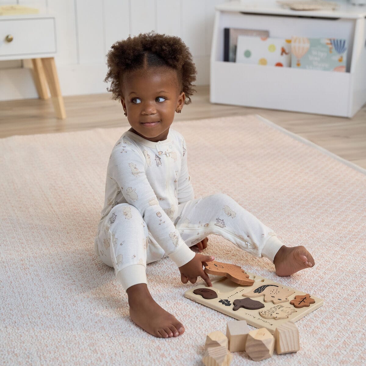 3-Pack Baby & Toddler Neutral Bear Snug Fit Footless Pajamas - Image 3