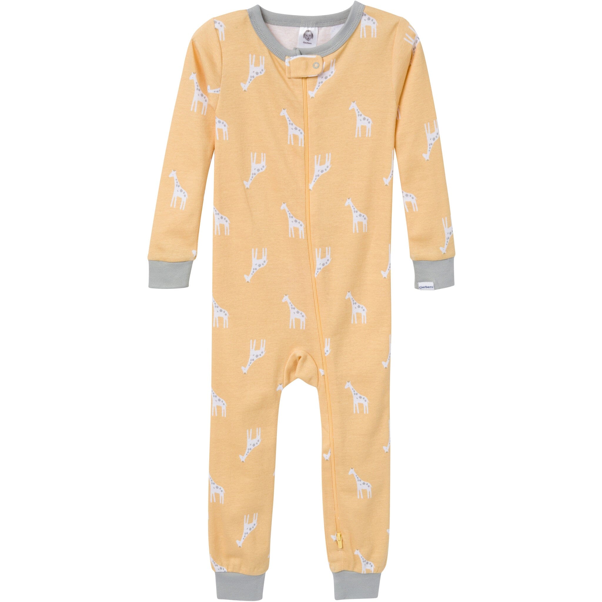 3-Pack Baby & Toddler Neutral Safari Snug Fit Footless Pajamas - Image 6