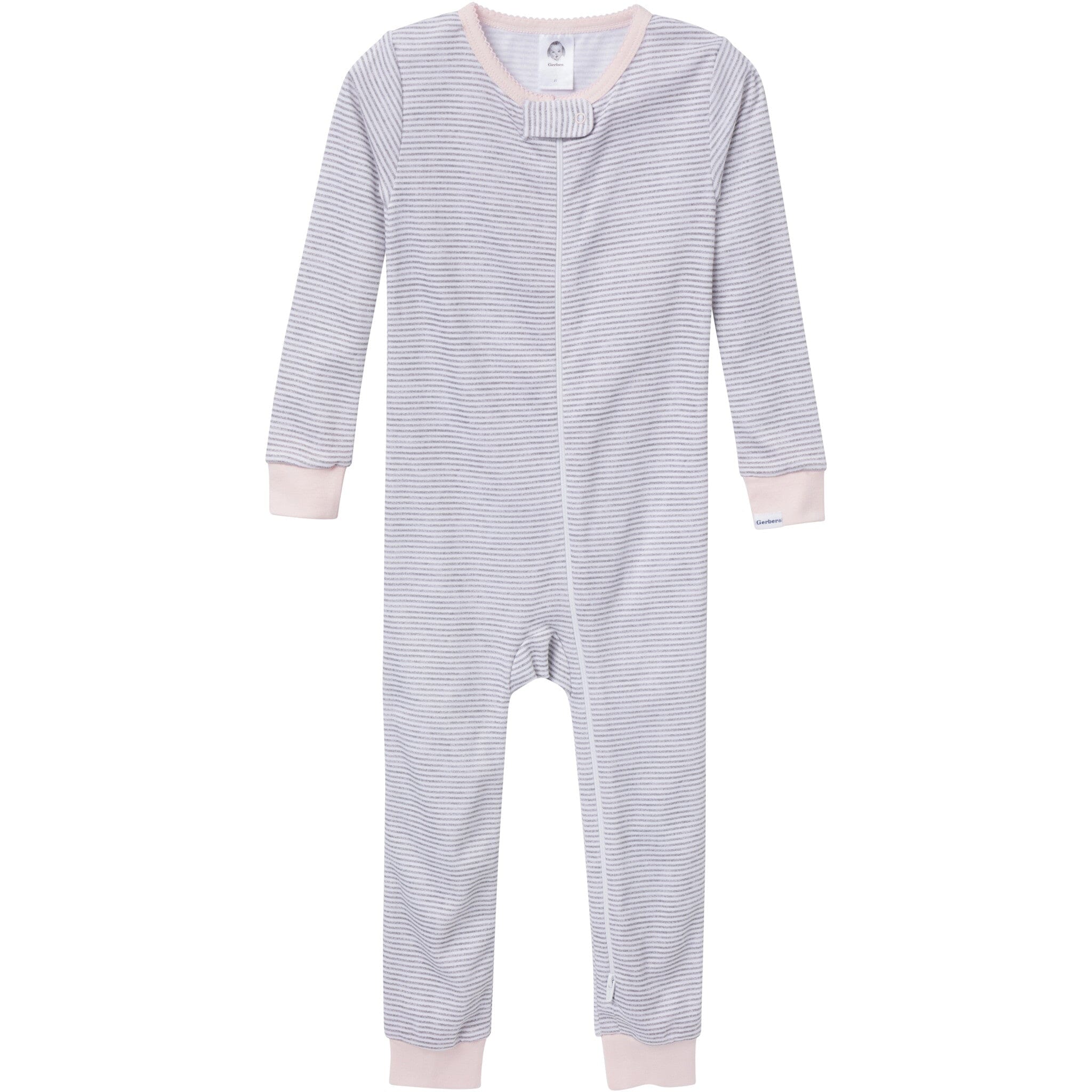 3-Pack Baby & Toddler Girls Hearts Snug Fit Footless Pajamas - Image 3