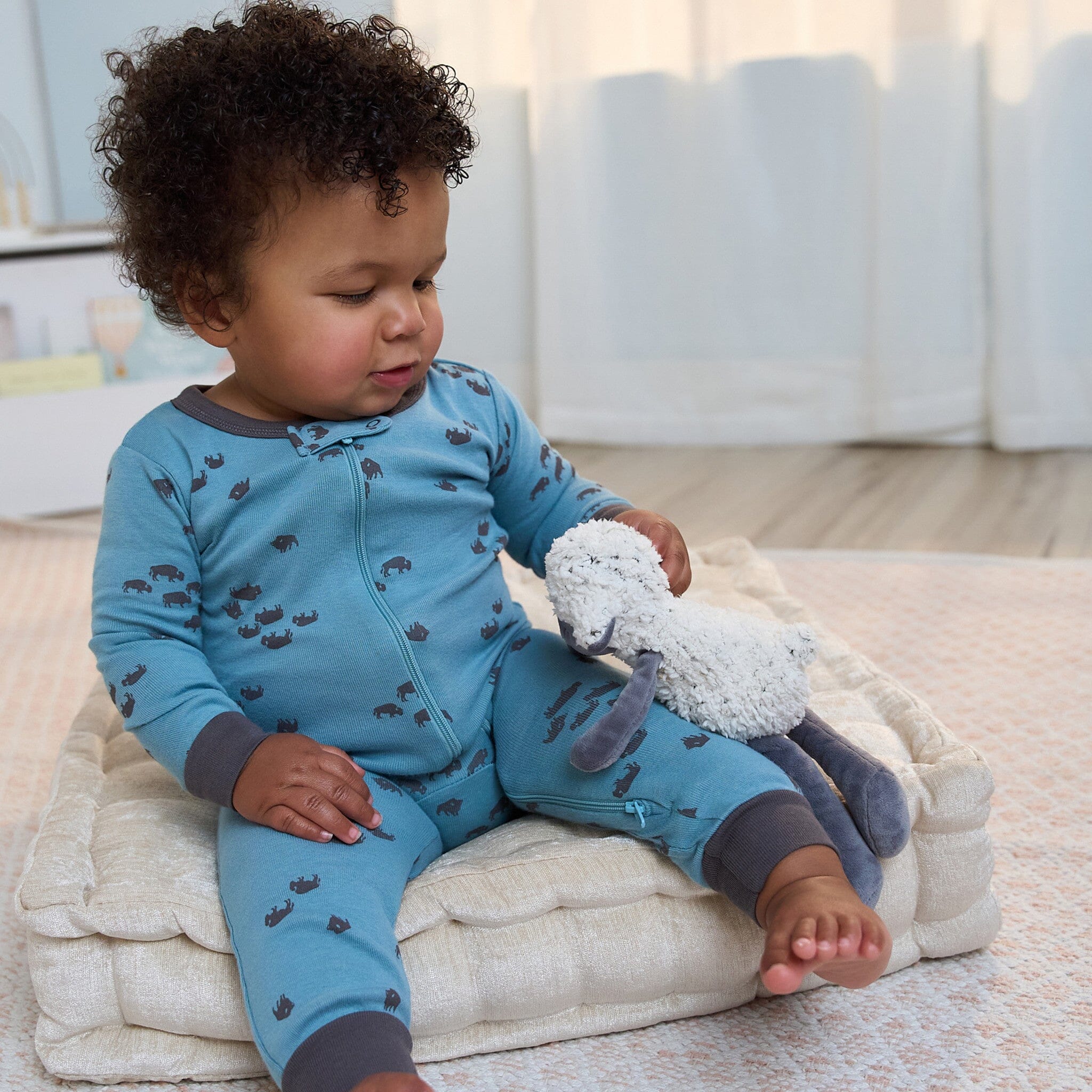 3-Pack Baby & Toddler Boys Buffalo Snug Fit Footless Pajamas - Image 3