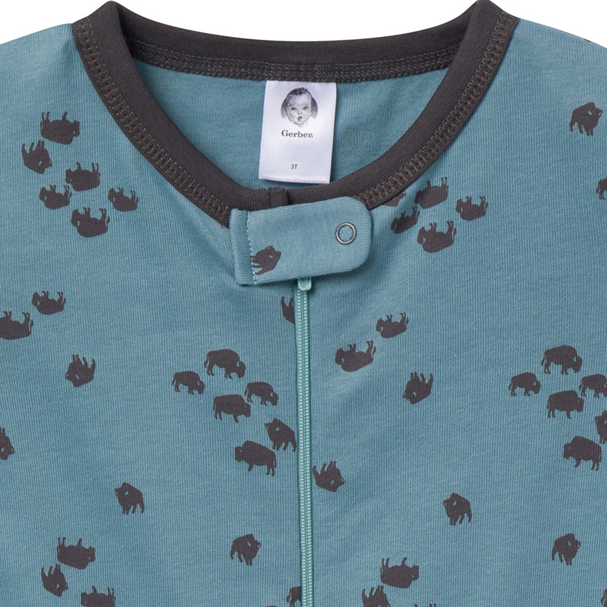 3-Pack Baby & Toddler Boys Buffalo Snug Fit Footless Pajamas - Image 6