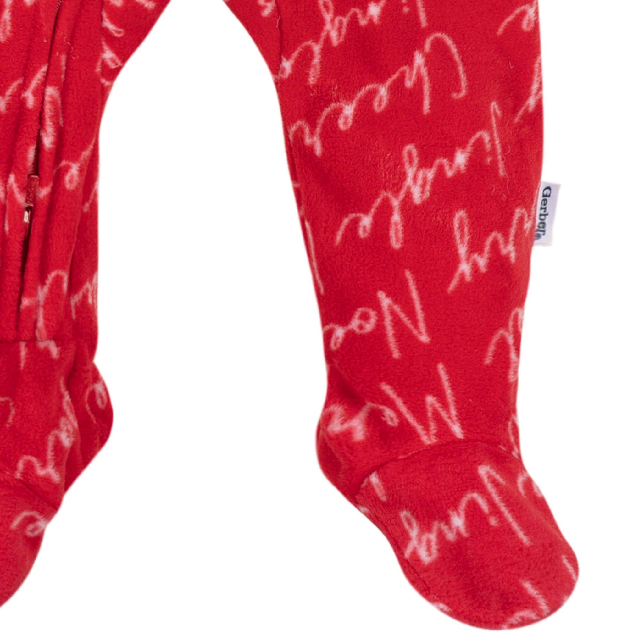 Baby & Toddler Neutral Merry MISPRINT Footed Fleece Pajamas - Image 3