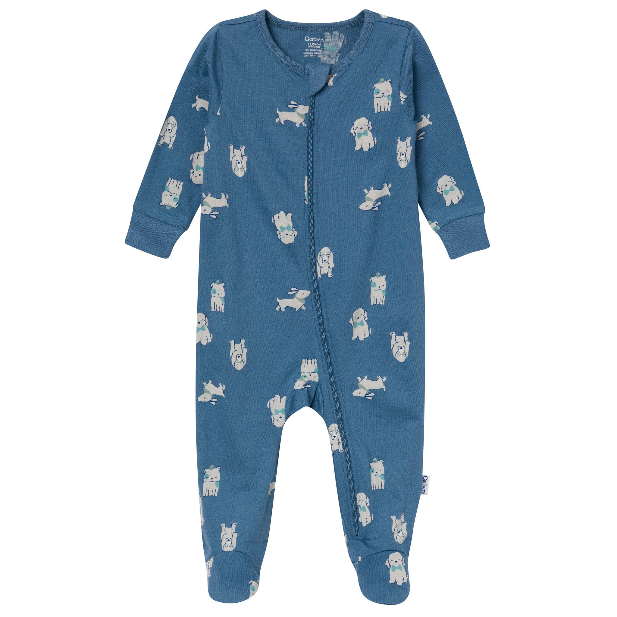 2-Pack Baby Boys Blue Dogs & Stars Sleep 'N Play - Image 2