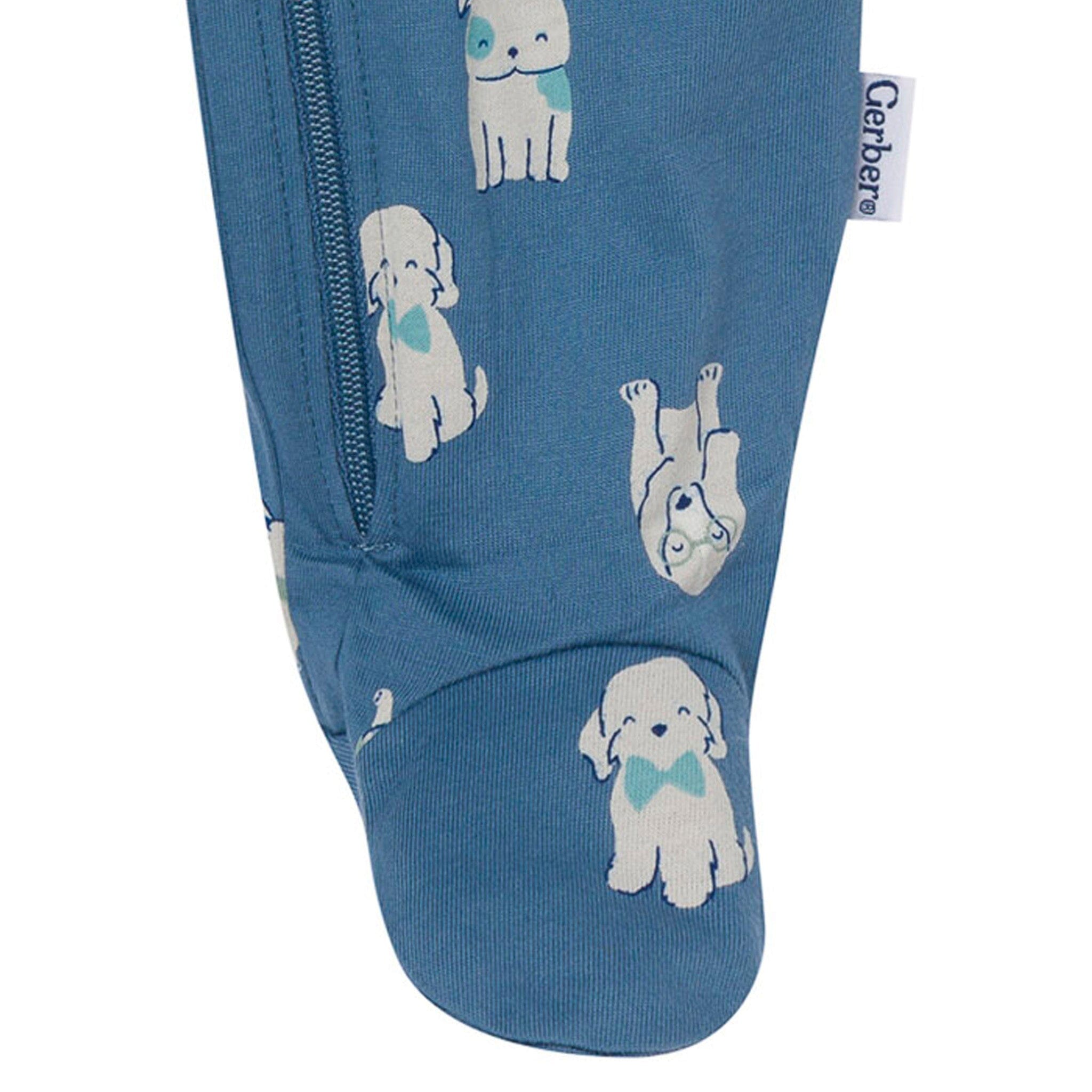2-Pack Baby Boys Blue Dogs & Stars Sleep 'N Play - Image 4
