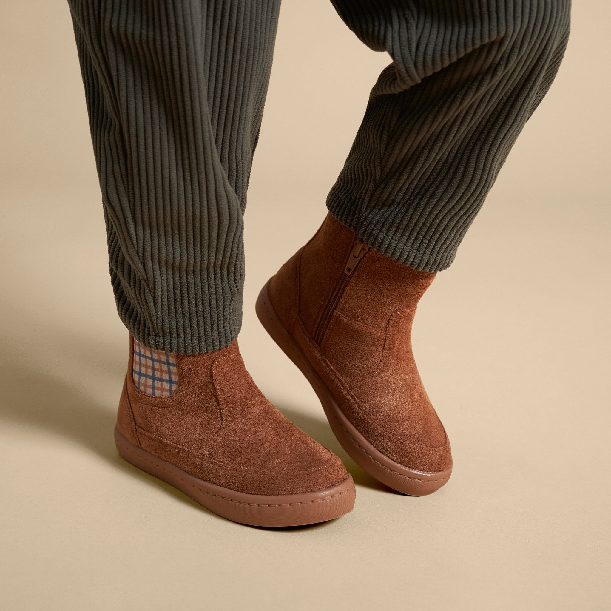 Infant & Toddler Boys Light Medium Brown Chelsea Boot - Image 2
