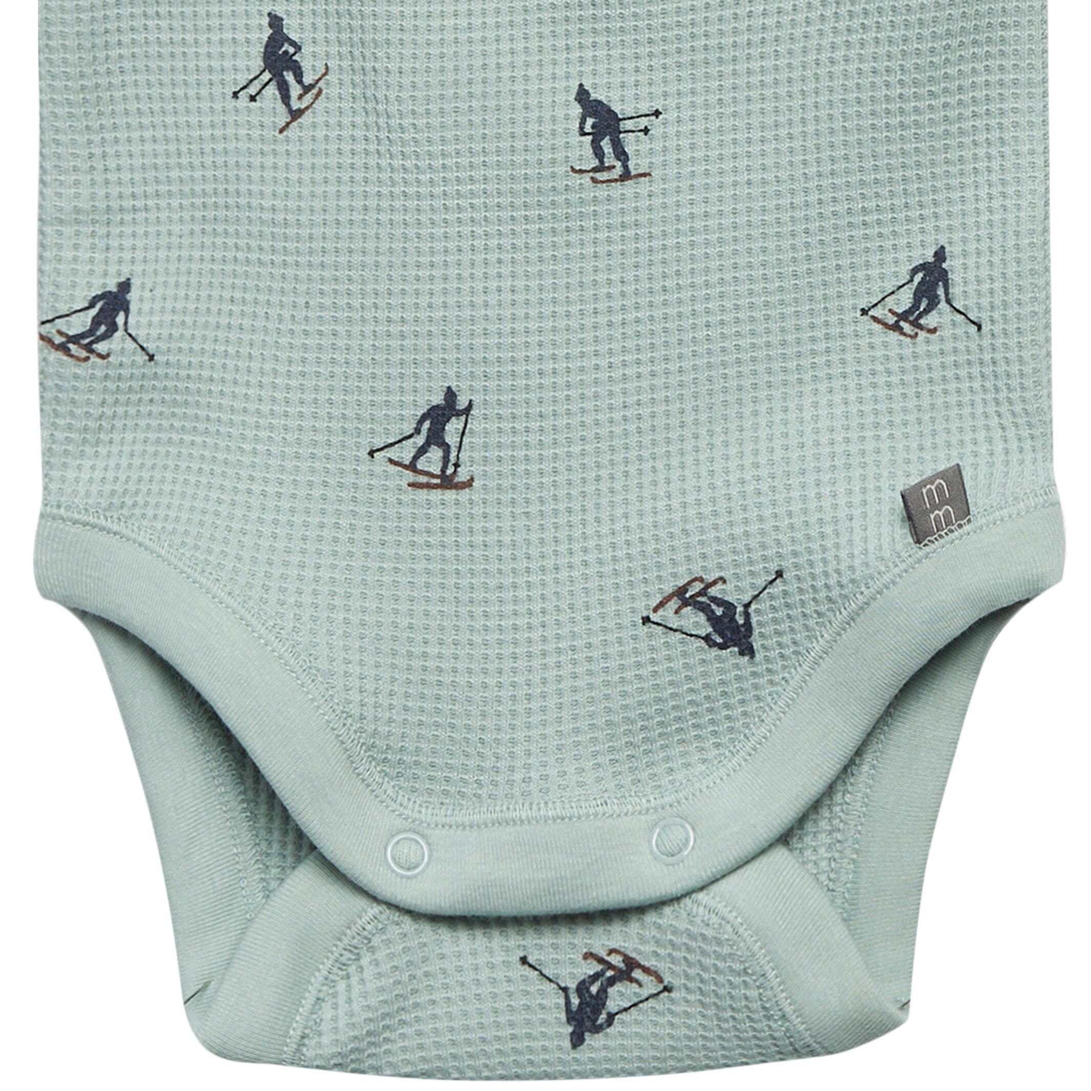 2-Piece Baby Neutral Blue Skier Bodysuit and Pant Set - Image 4