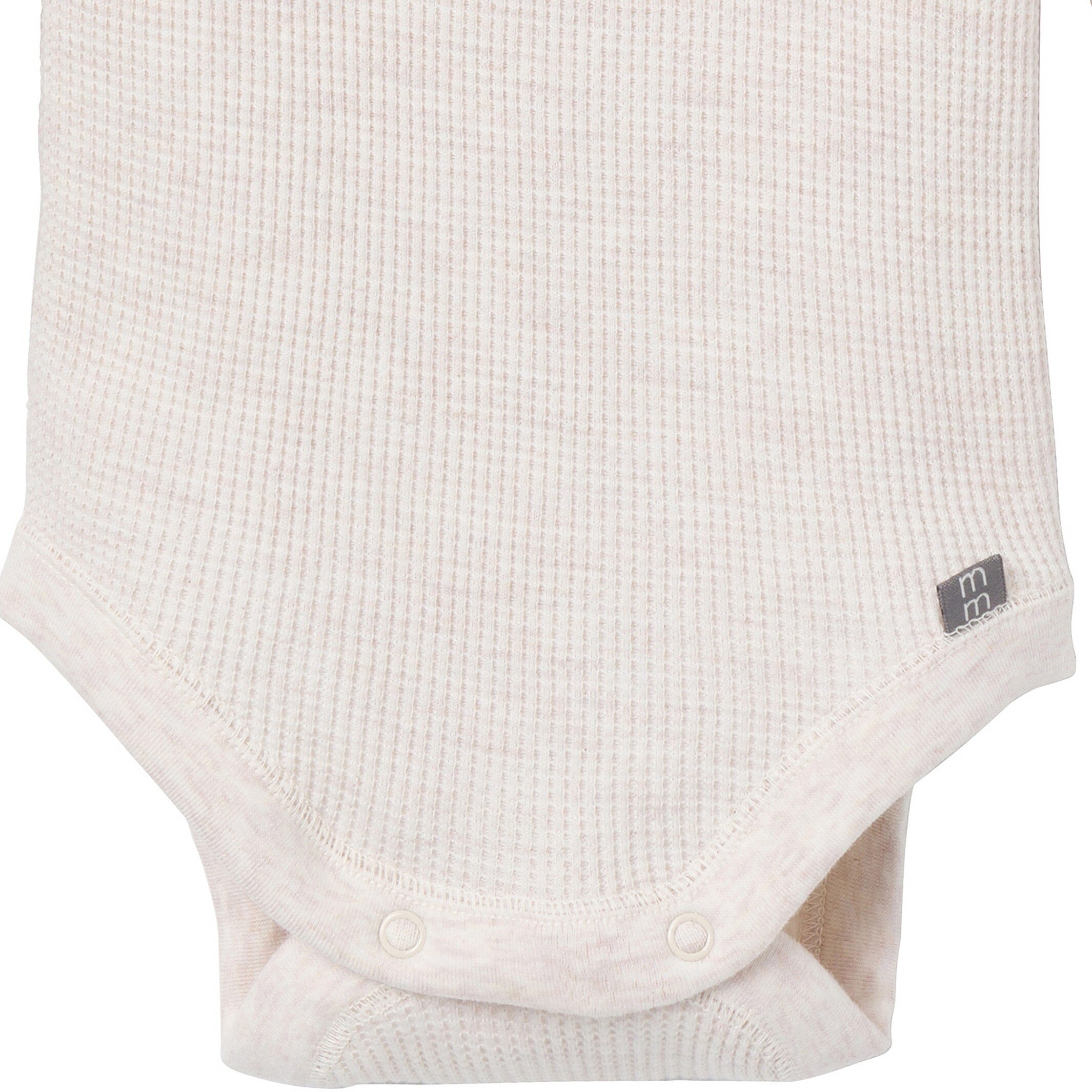 2-Piece Baby Neutral Oatmeal Heather Bodysuit and Pant Set - Image 4