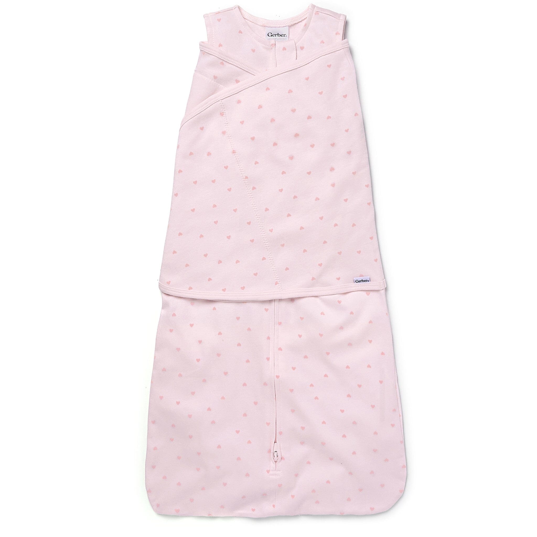 Baby Girls Pink Hearts Wearable Swaddle Wrap
