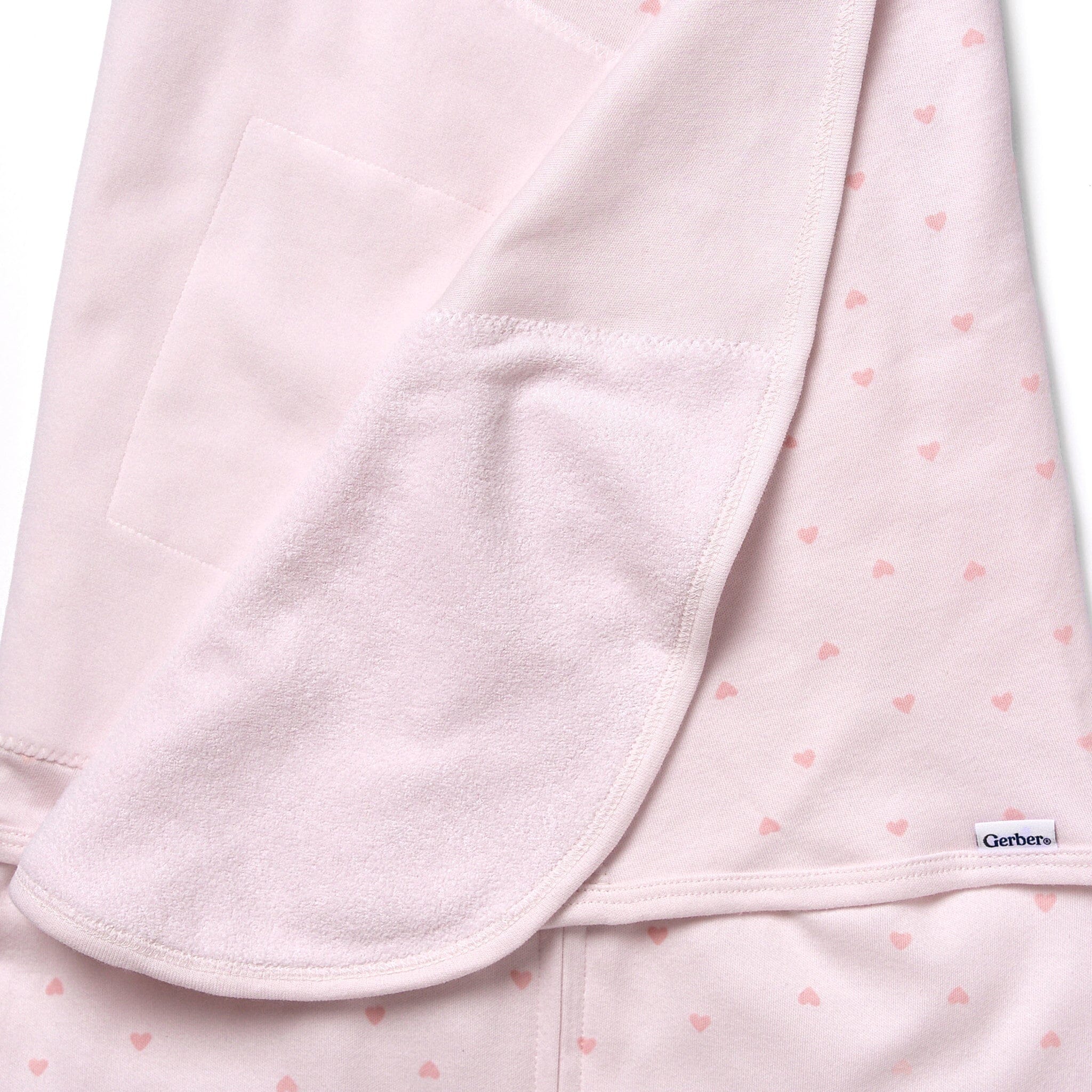 Baby Girls Pink Hearts Wearable Swaddle Wrap - Image 3