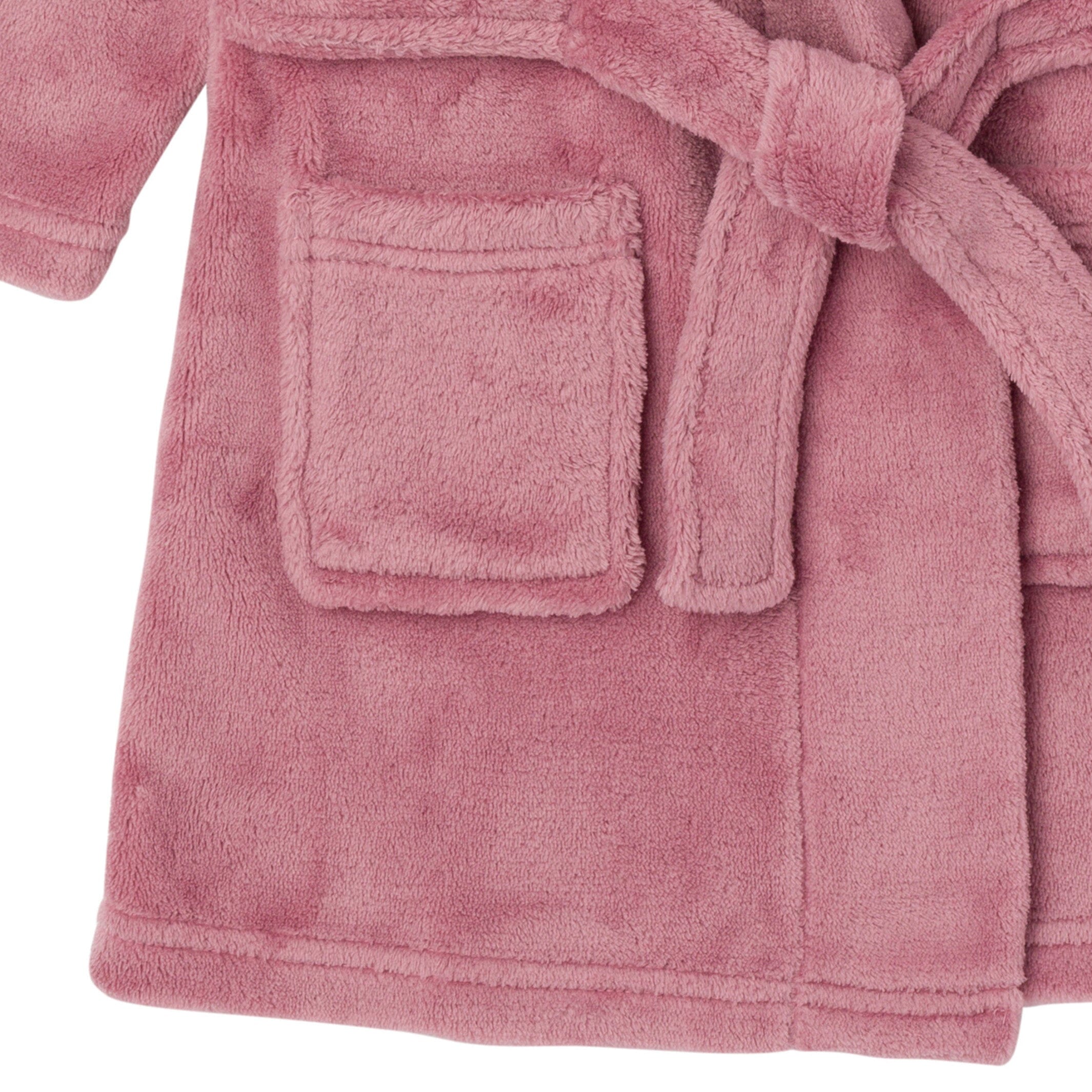 Embroidered Infant & Toddler Girls Rose Shawl Collar Robe - Image 7