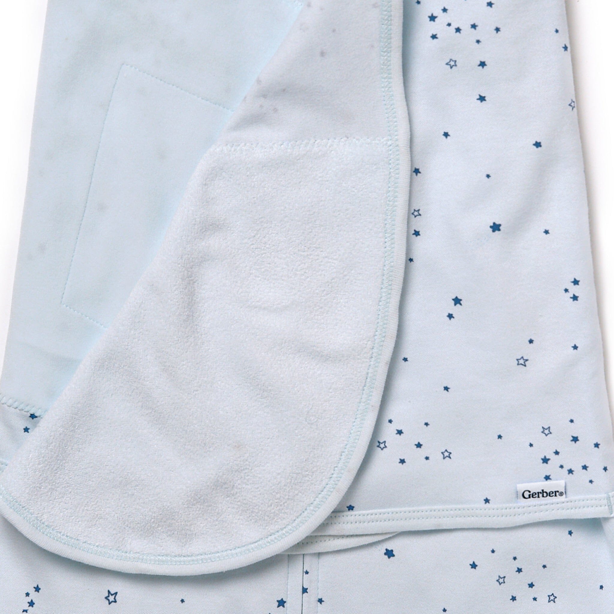 Baby Boys Blue Stars Wearable Swaddle Wrap - Image 4