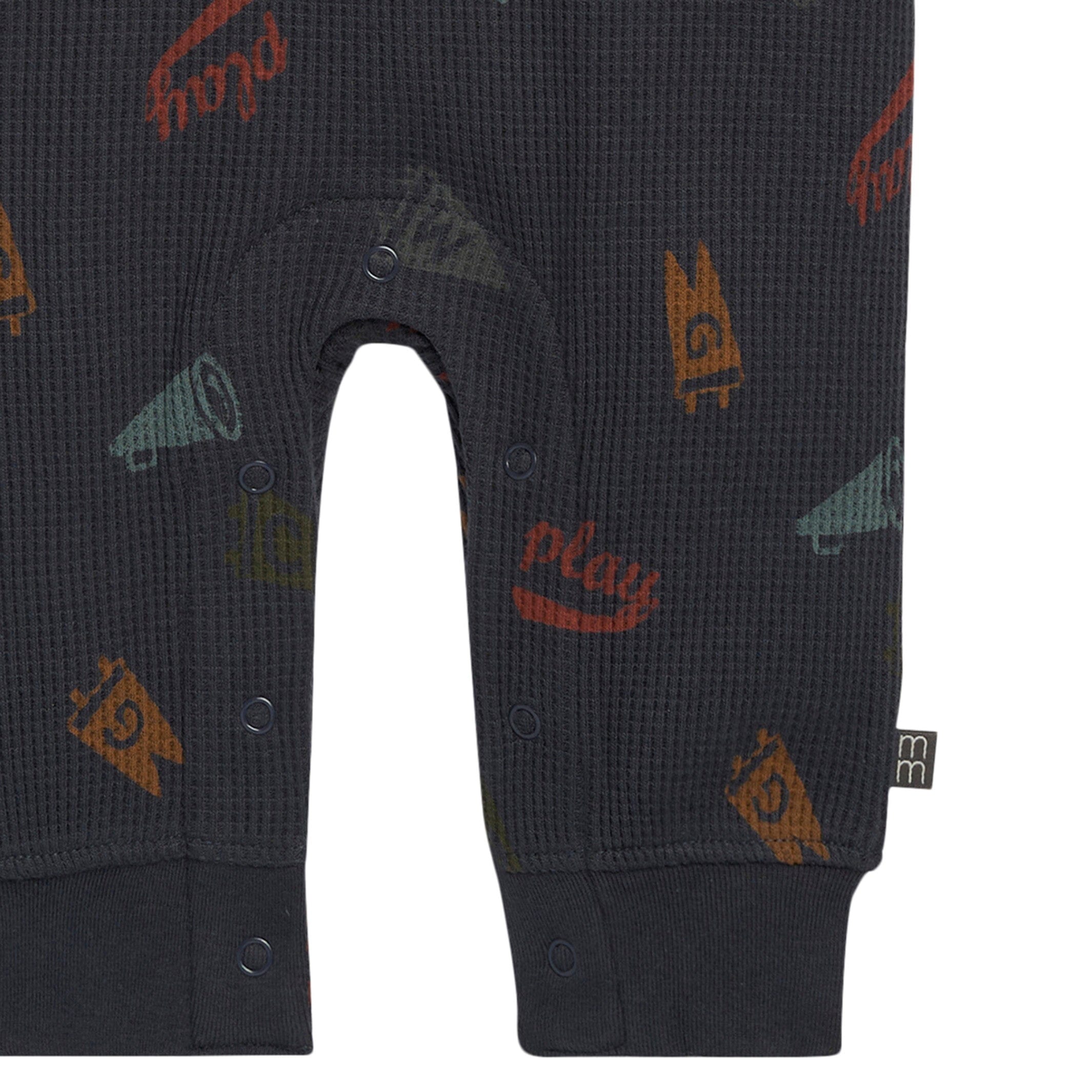 Baby Boys Varsity Waffle Romper - Image 4