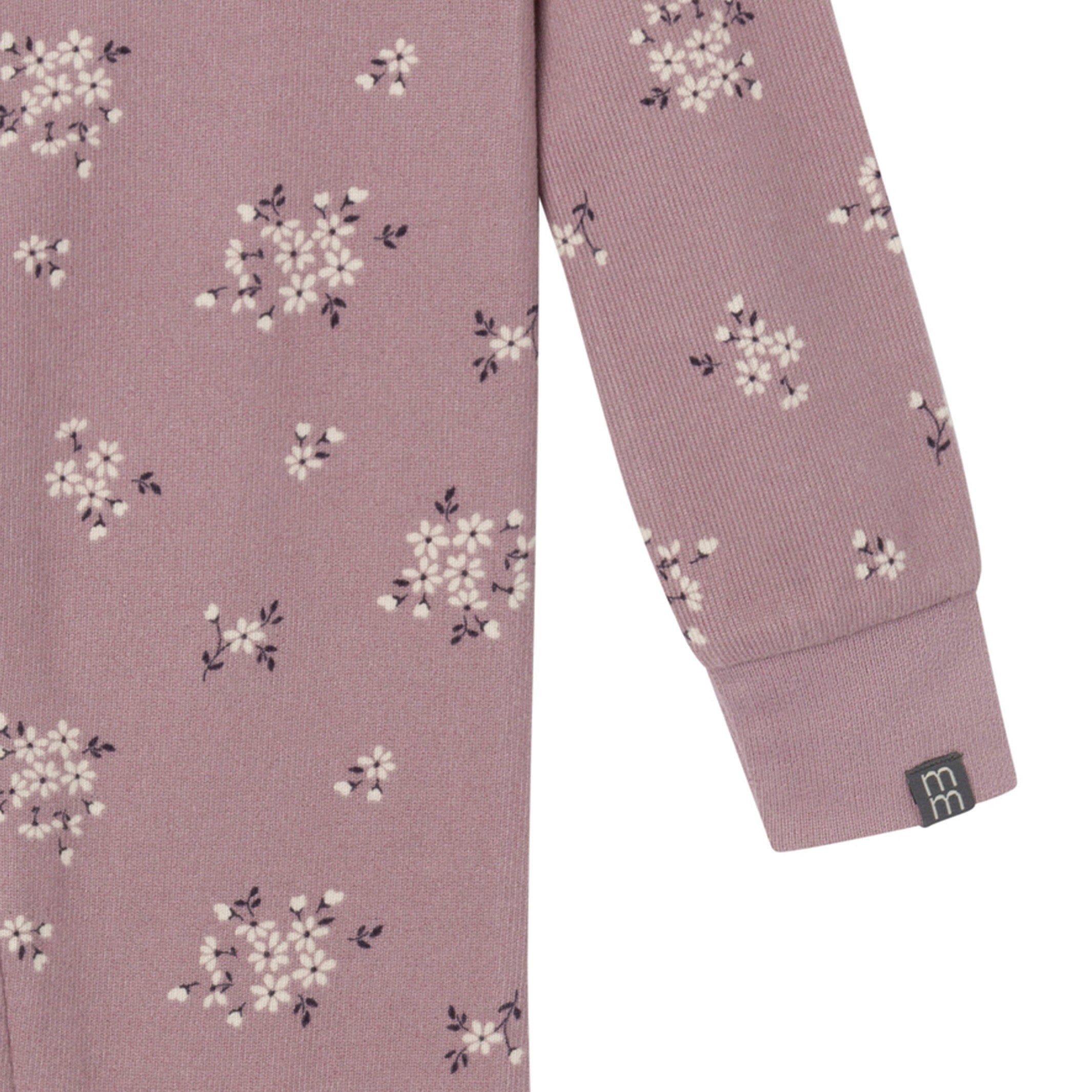 Baby Girls Medium Lilac Posies Hacci Footless Pajamas - Image 5