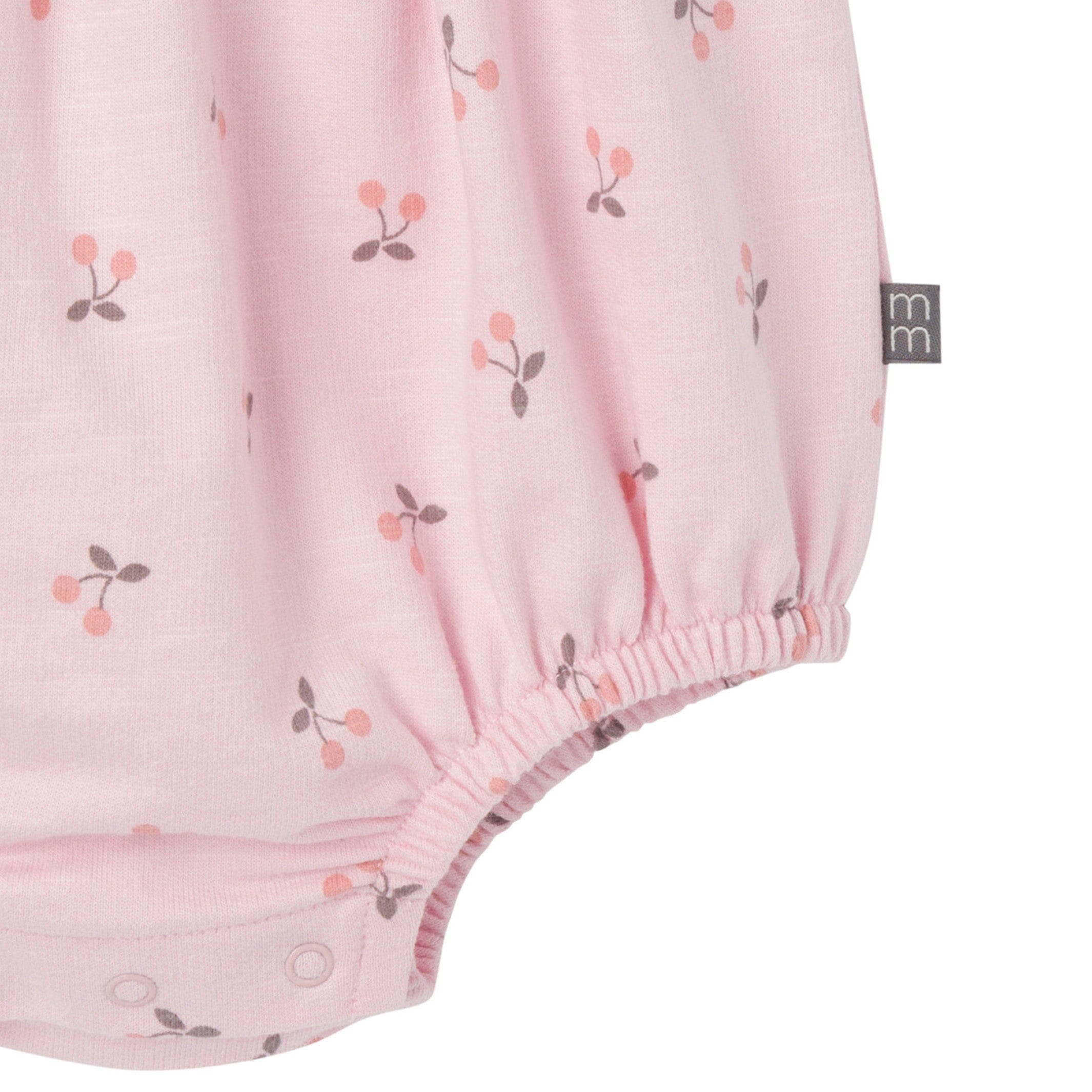 Baby Girls Pink Cherries Romper - Image 5