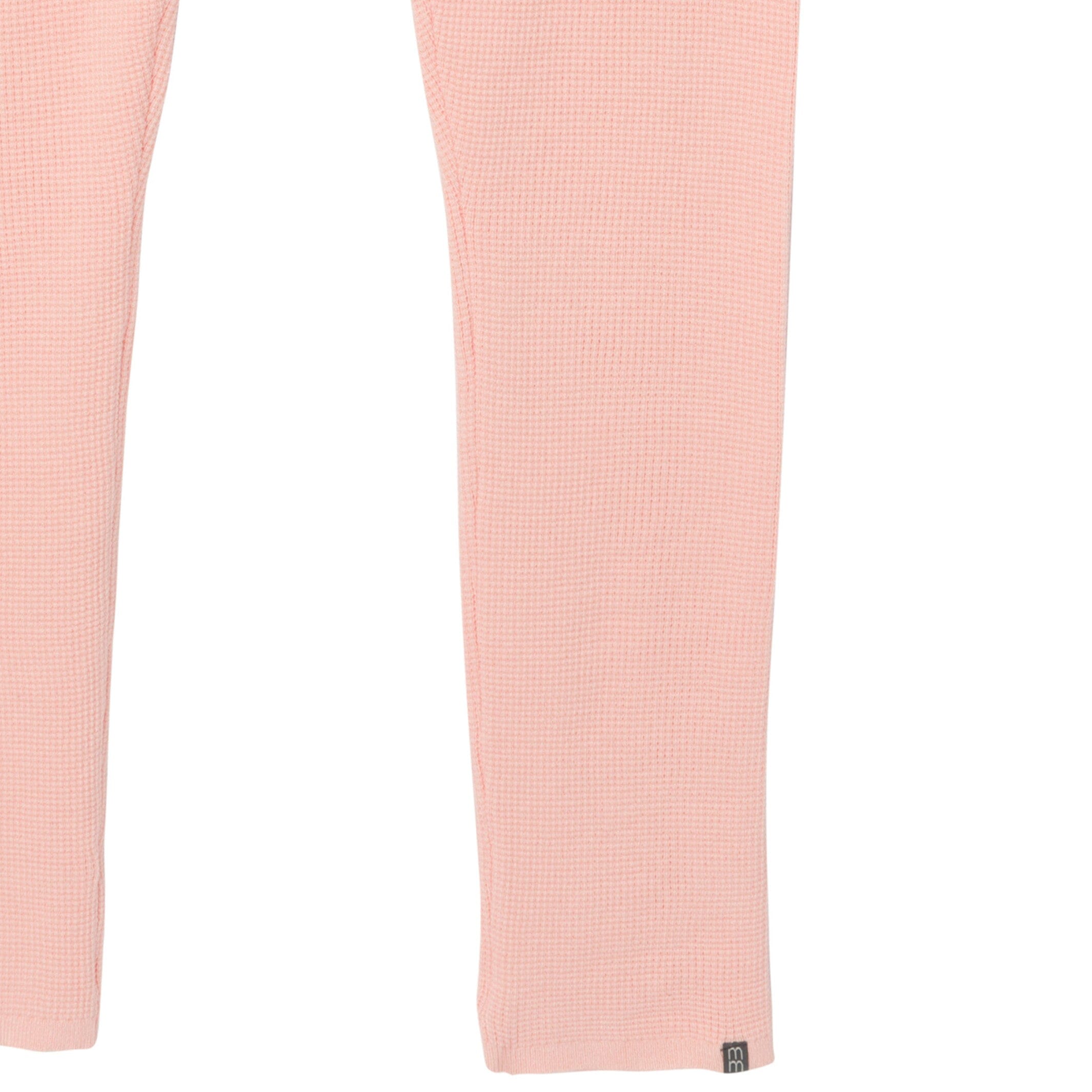 2-Piece Women's Pink Hooded Waffle Top and Legging Viscose Set - Image 8