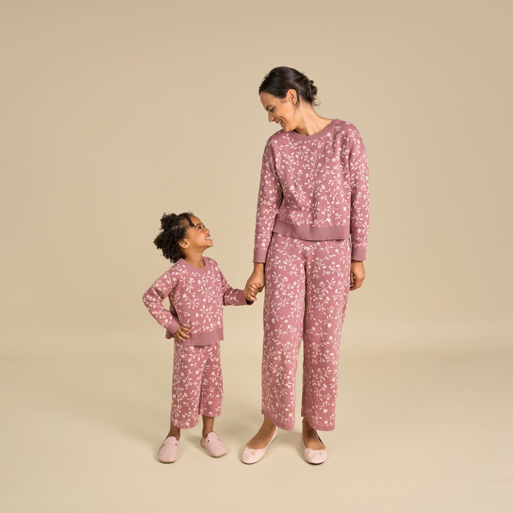Womens Dark Rose Branches Sweater - Image 2