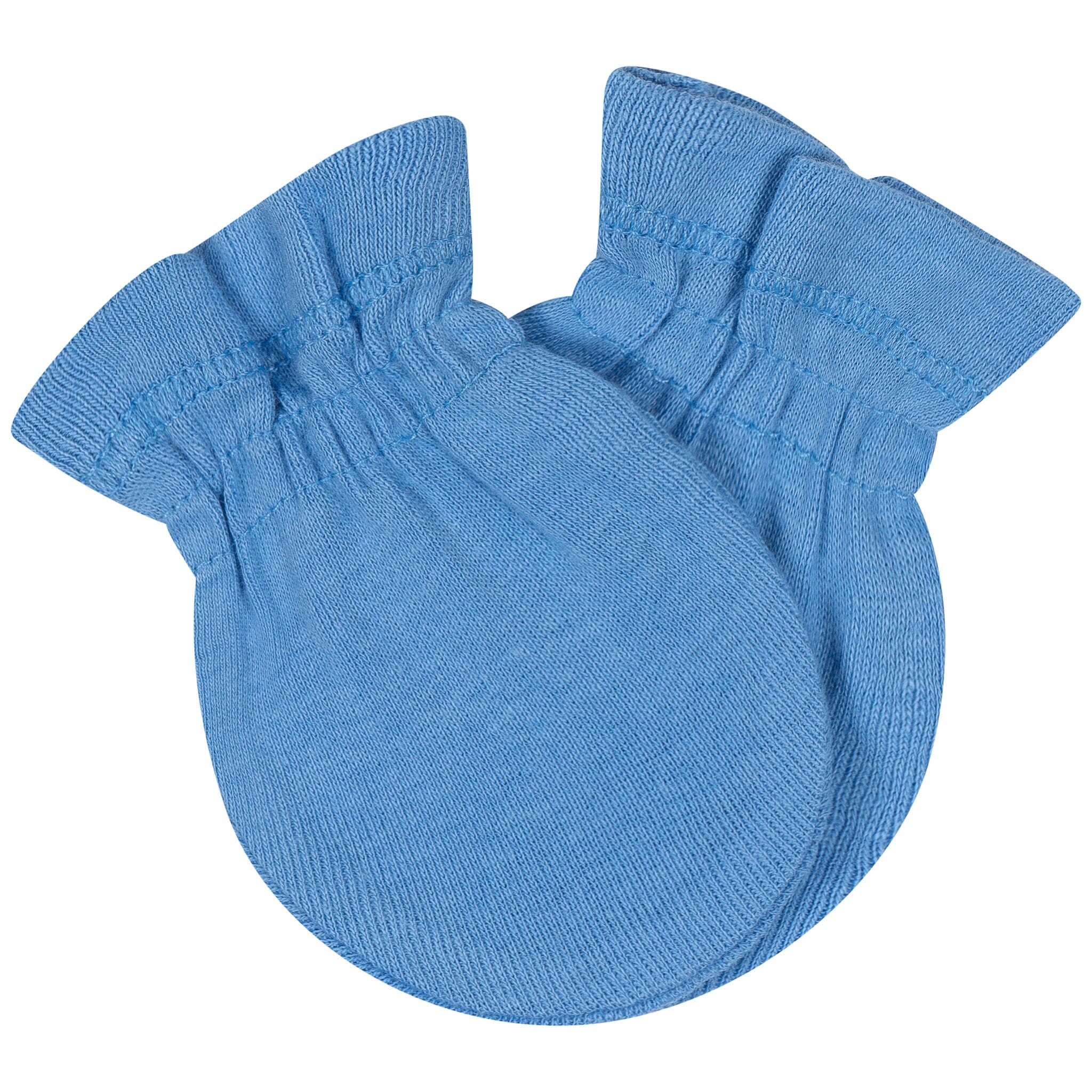 8-Piece Baby Boys Blue Cap & Mitten Set - Image 5