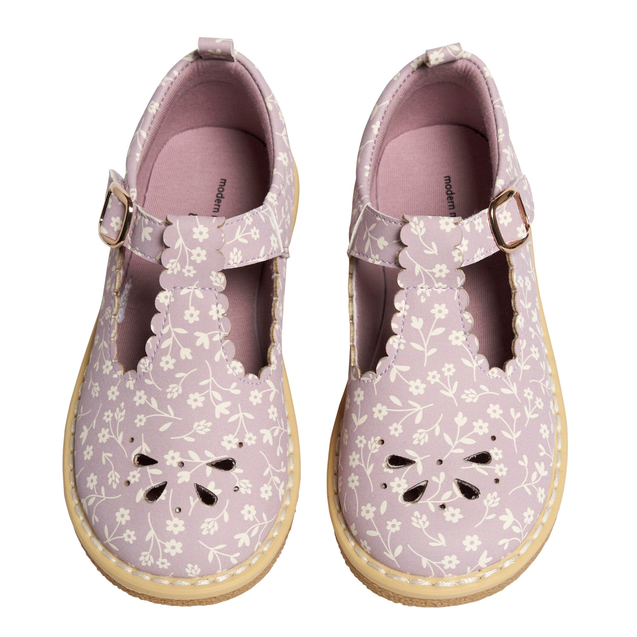 Infant & Toddler Girls Light Lilac Floral Mary Jane Shoes - Image 4