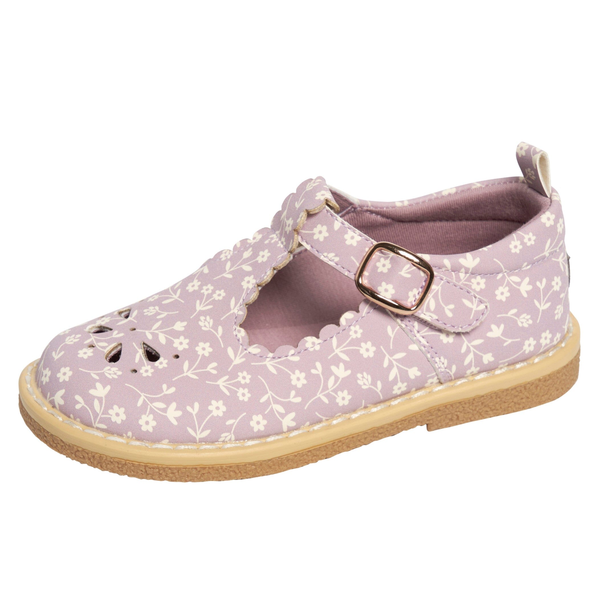 Infant & Toddler Girls Light Lilac Floral Mary Jane Shoes - Image 5