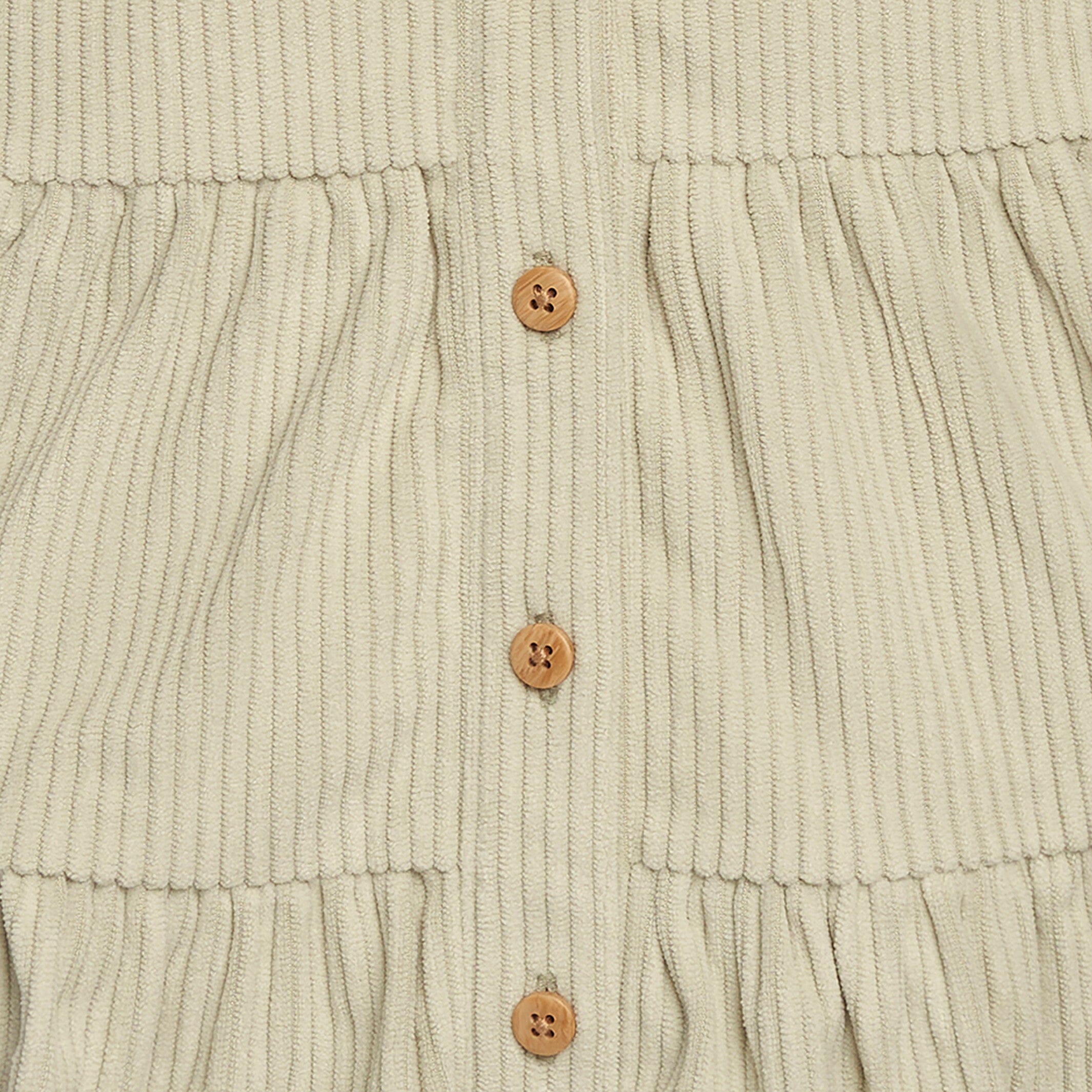 2-Piece Baby Girls Sage Corduroy Dress Set - Image 4